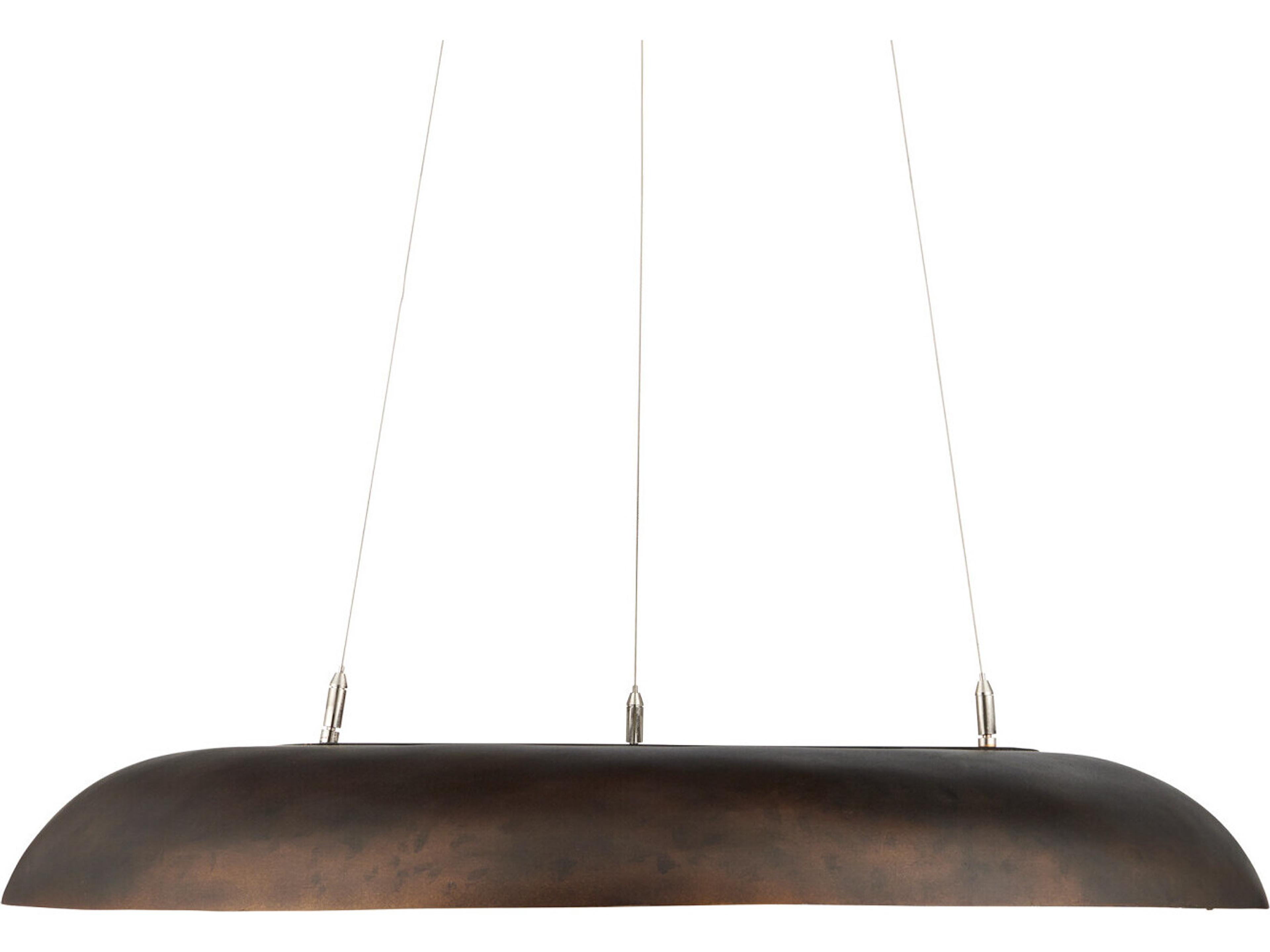 Currey & Company Tairagai 1-Light Natural Bronze Gold Round Pendant