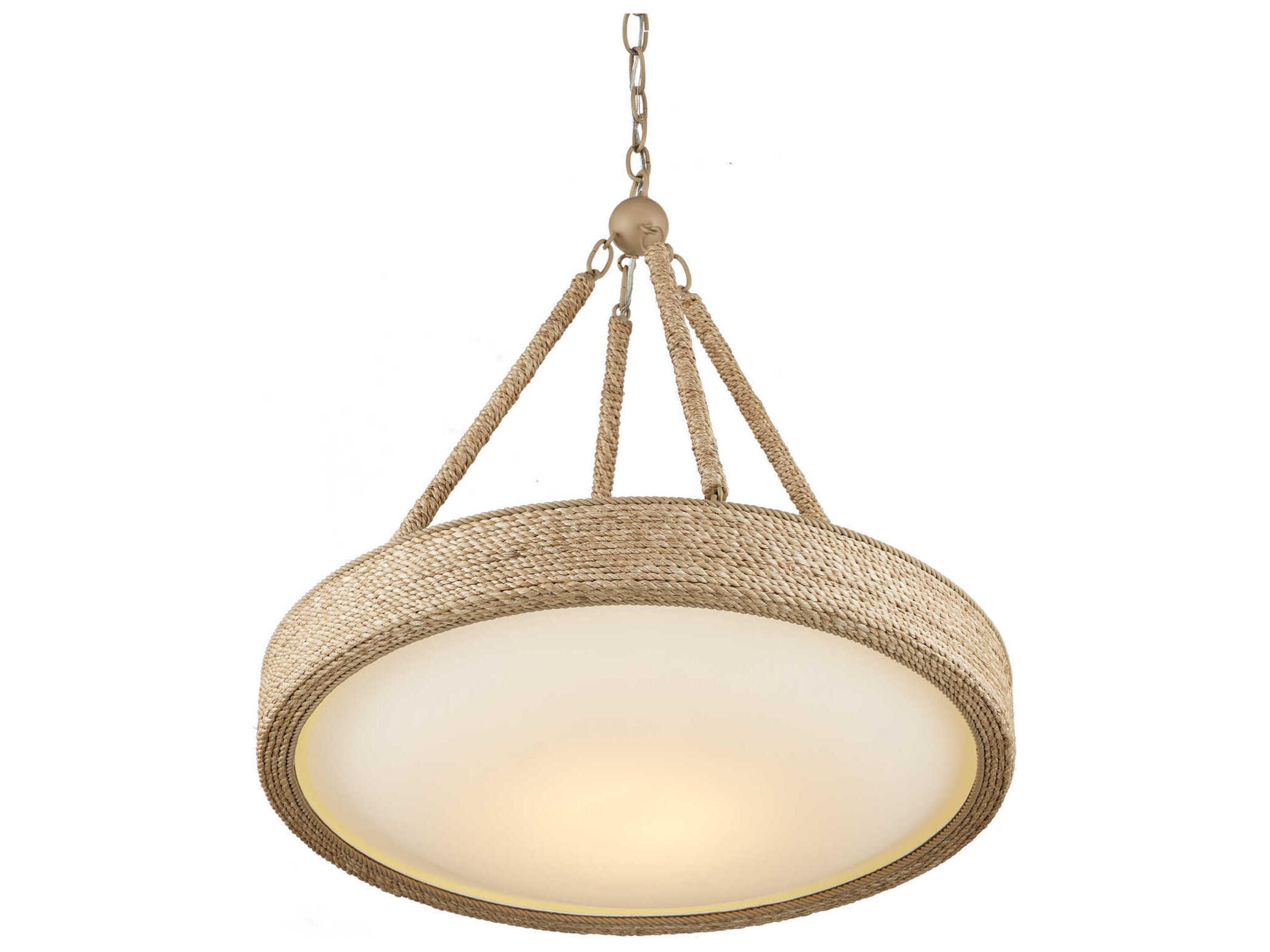 Currey & Company Hopscotch 1-Light Wood Pendant