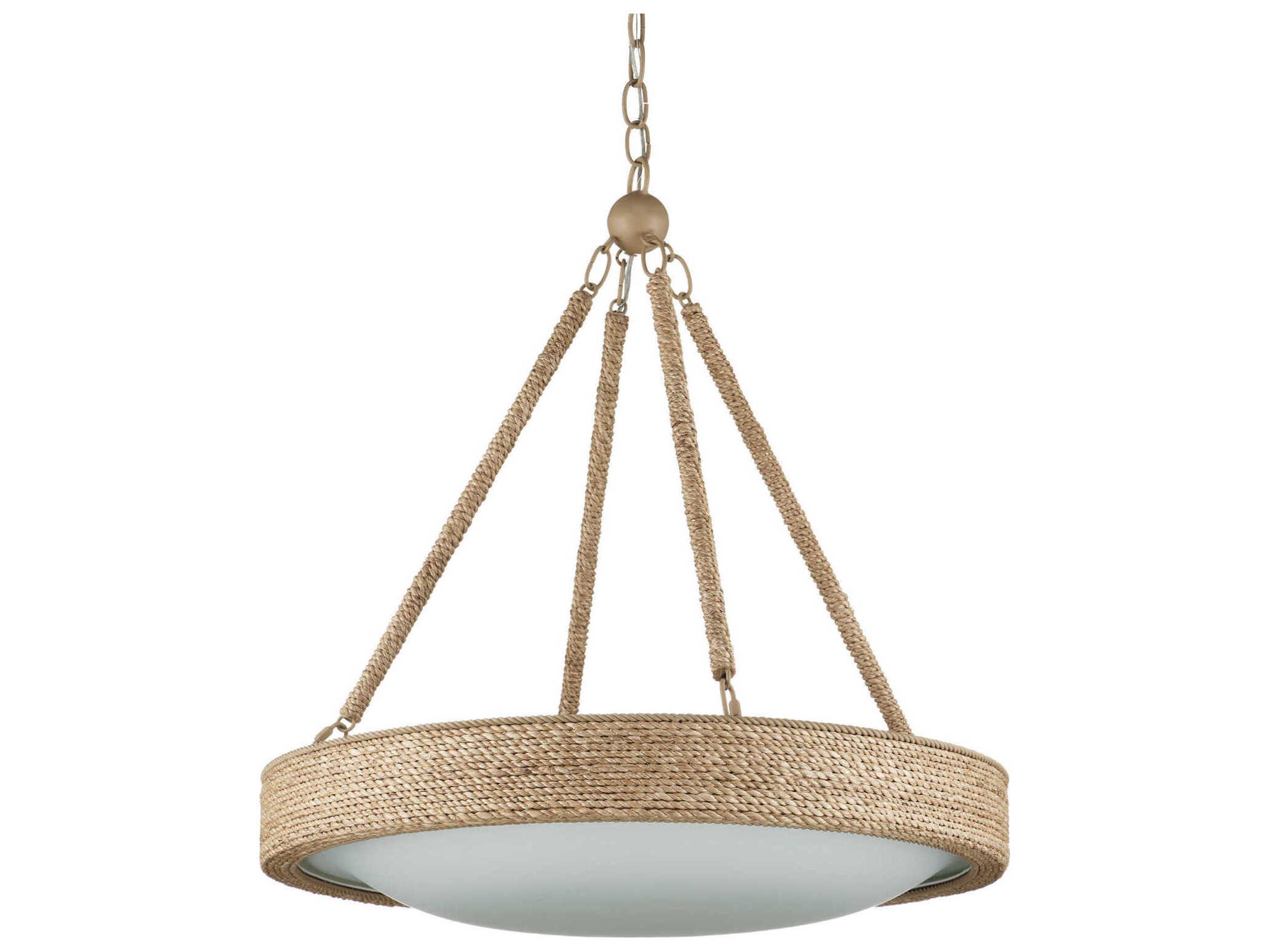 Currey & Company Hopscotch 1-Light Wood Pendant