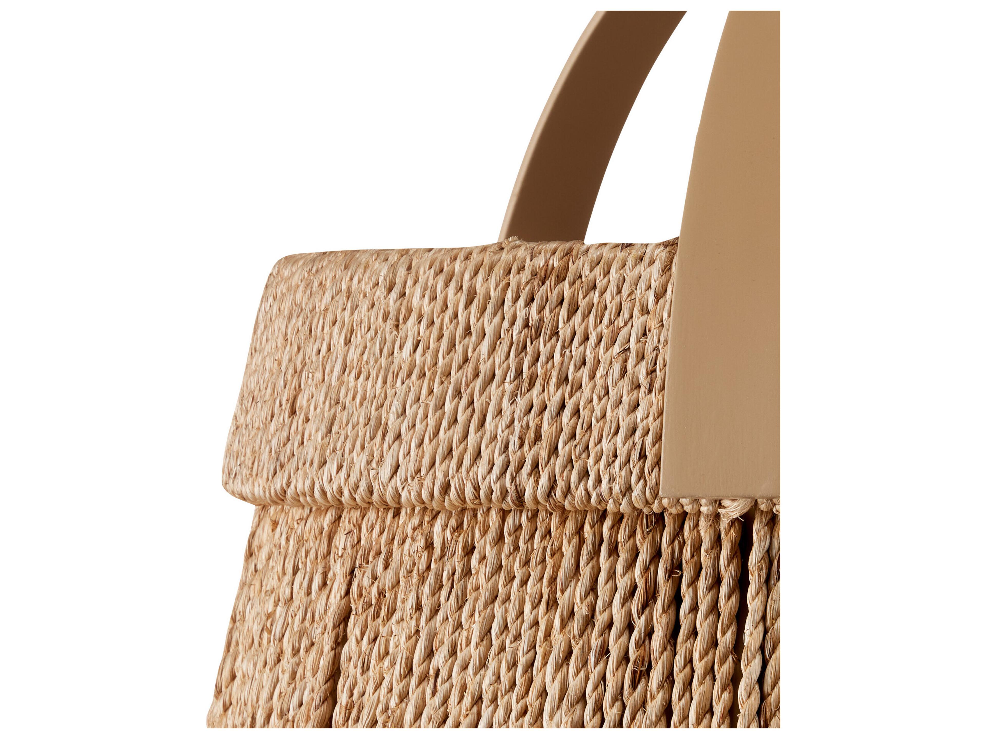 Currey & Company Parnell 1-Light Natural Beige Frosted White Brown Pendant