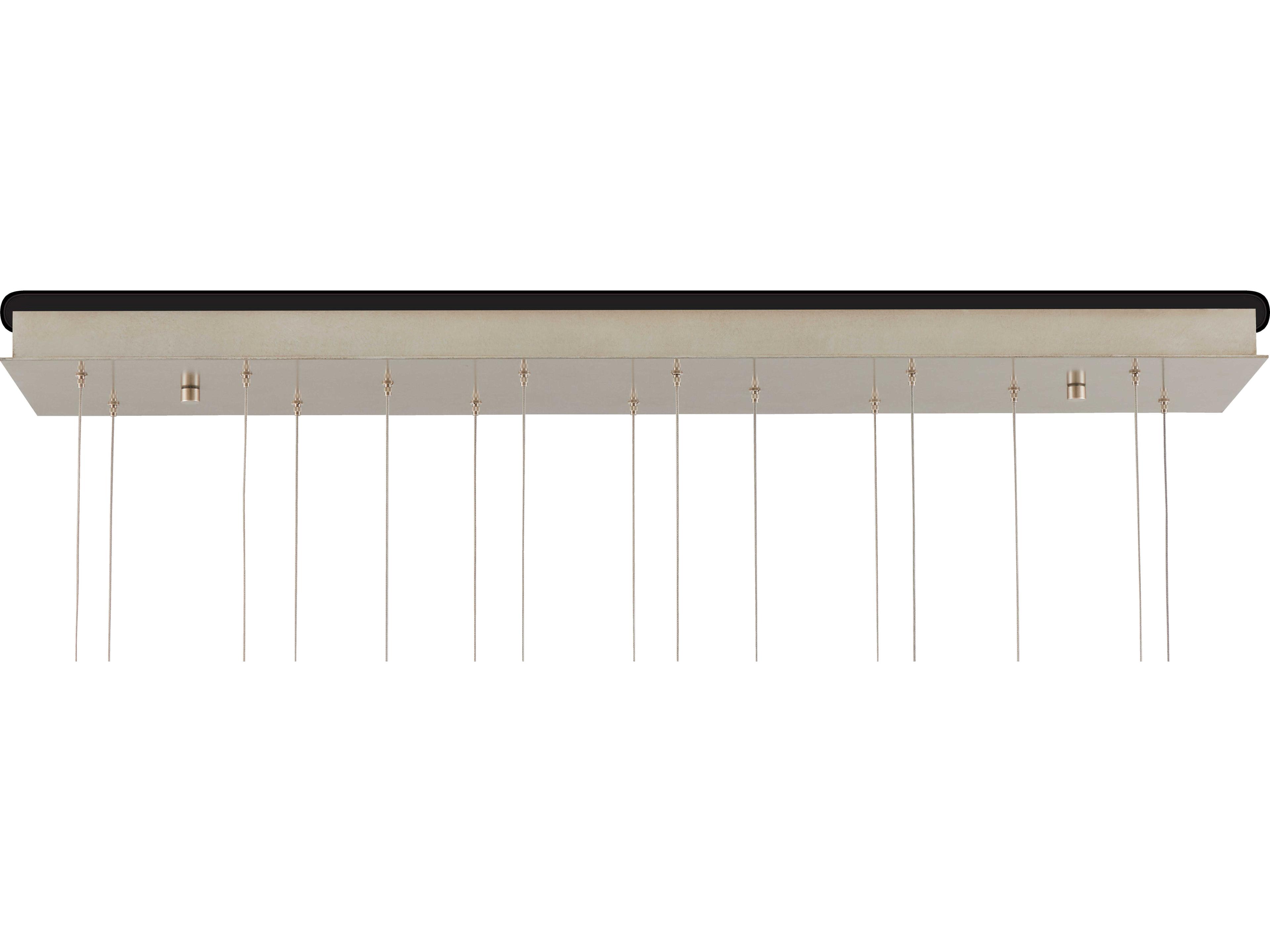 Currey & Company Virtu 15-Light Natural Silver White Dome Island Pendant