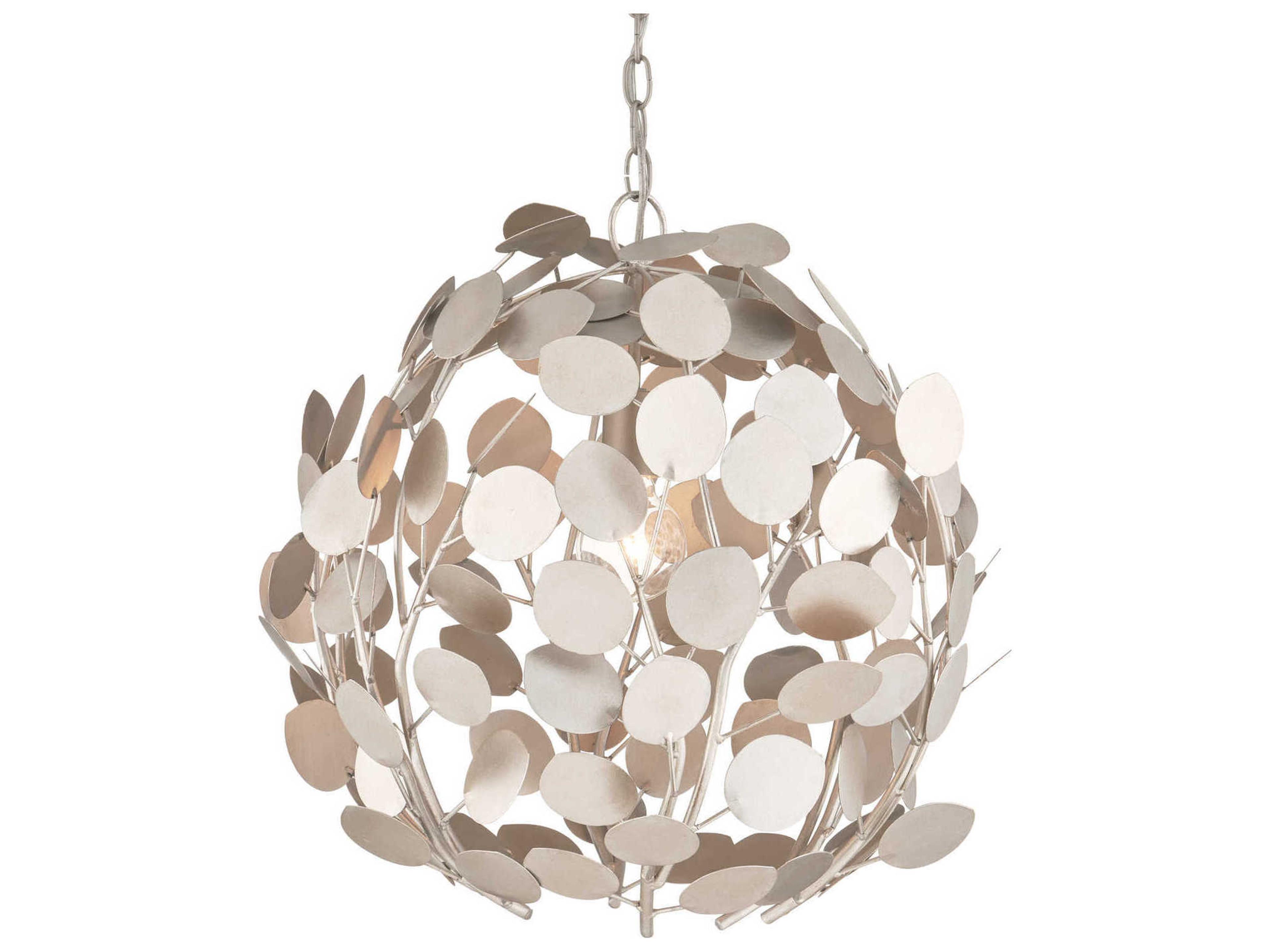 Lunaria 1-Light Silver Pendant