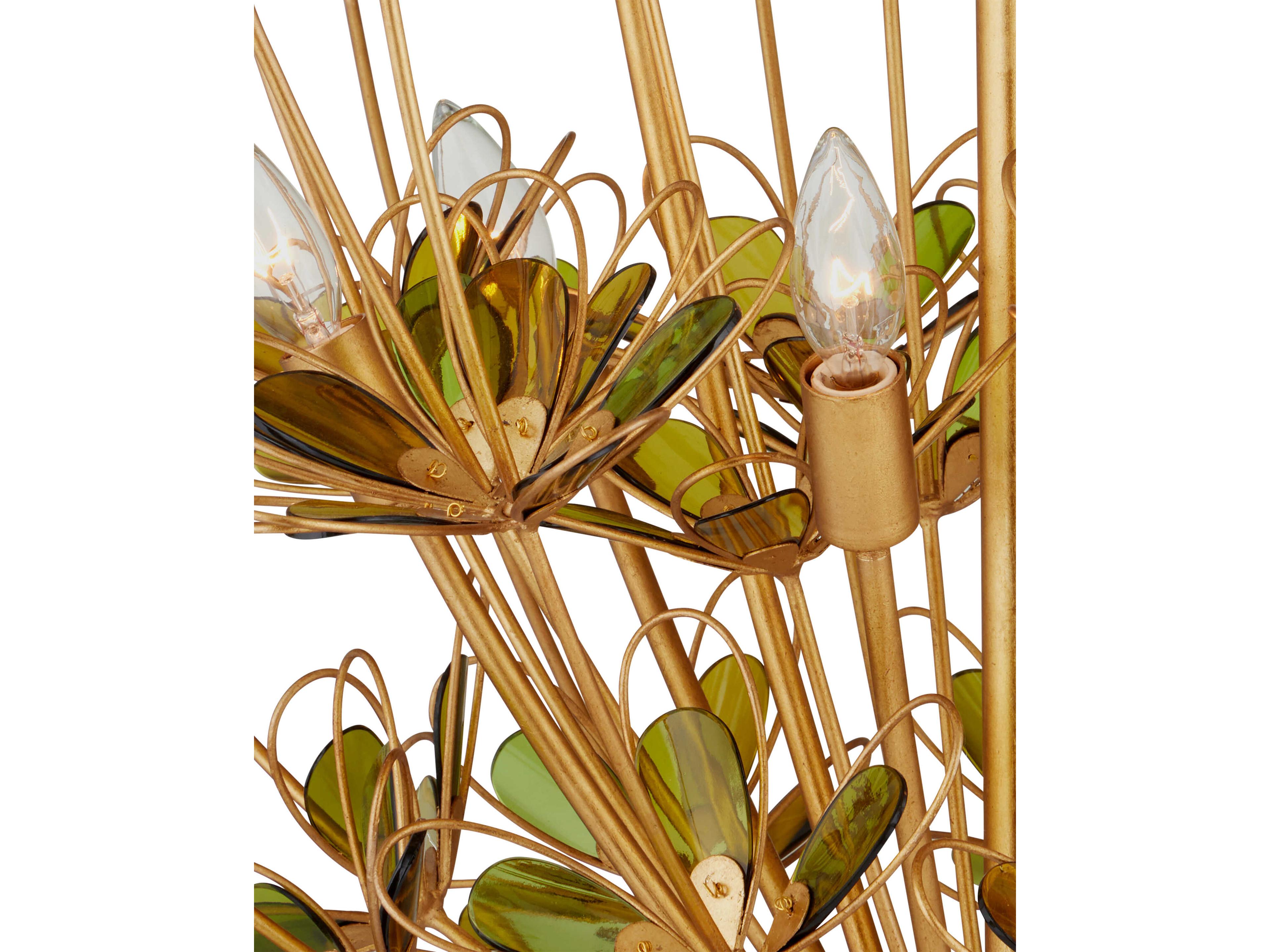 Currey & Company Midsummer 9-Light Gold Chandelier