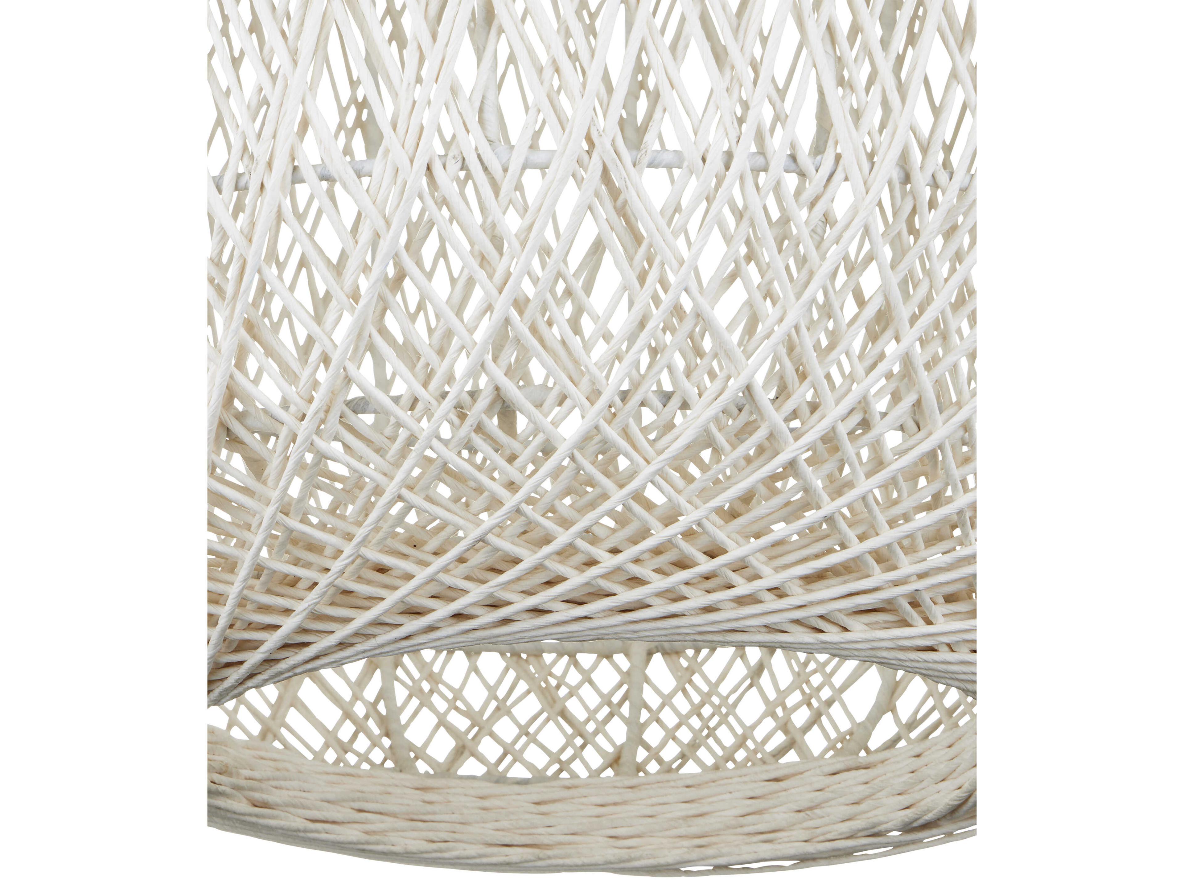 Currey & Company Cocoon 1-Light Cream Vanilla White Cylinder Globe Pendant