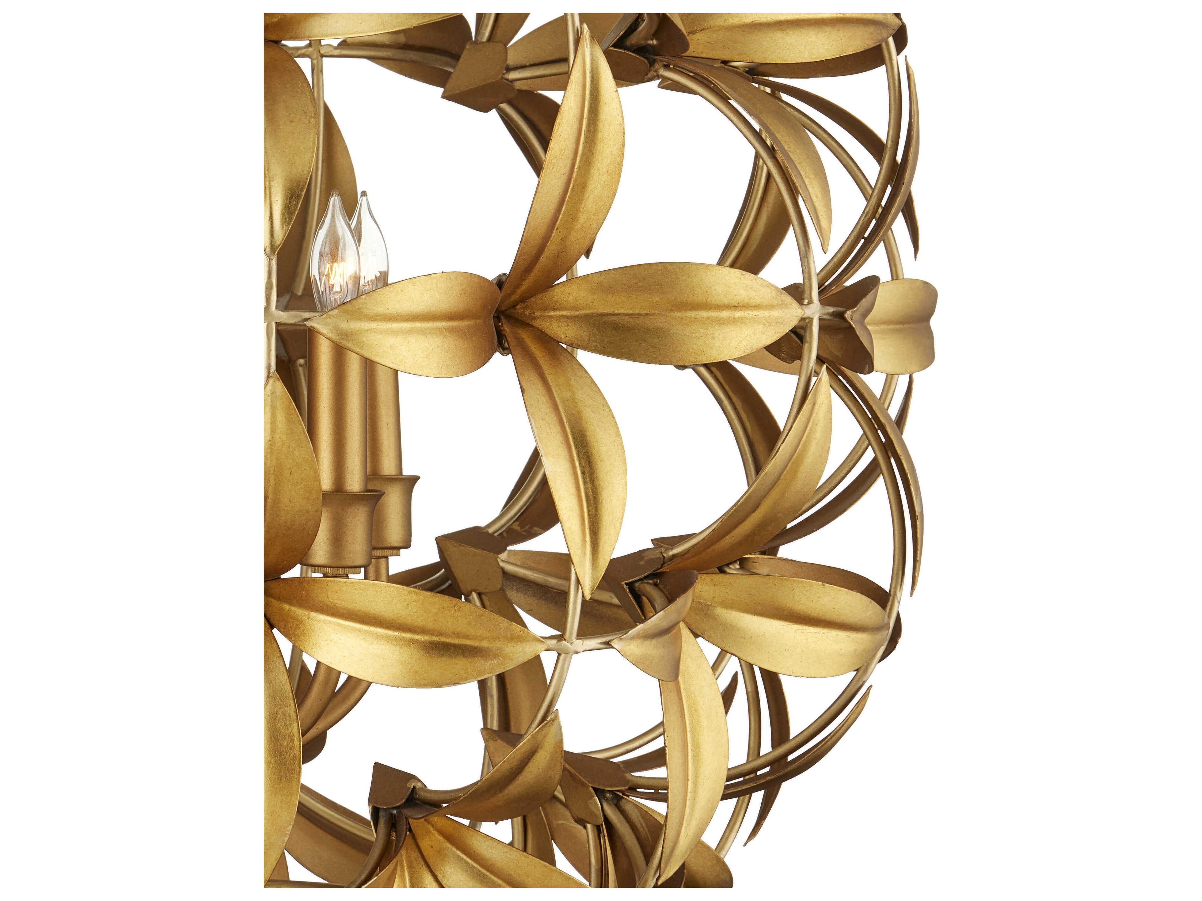 Currey & Company Helenium 6-Light Gold Candelabra Chandelier