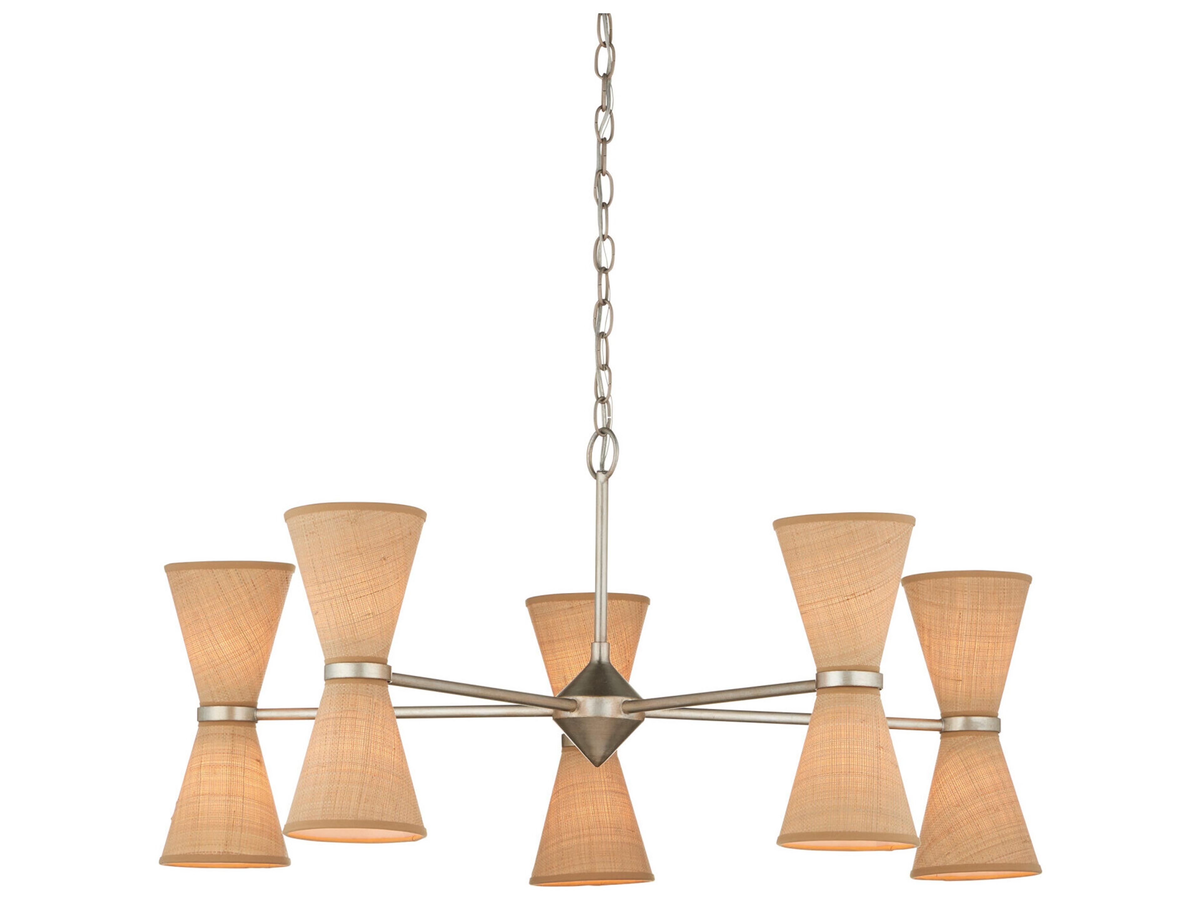 Pennyworth 10-Light Silver Chandelier