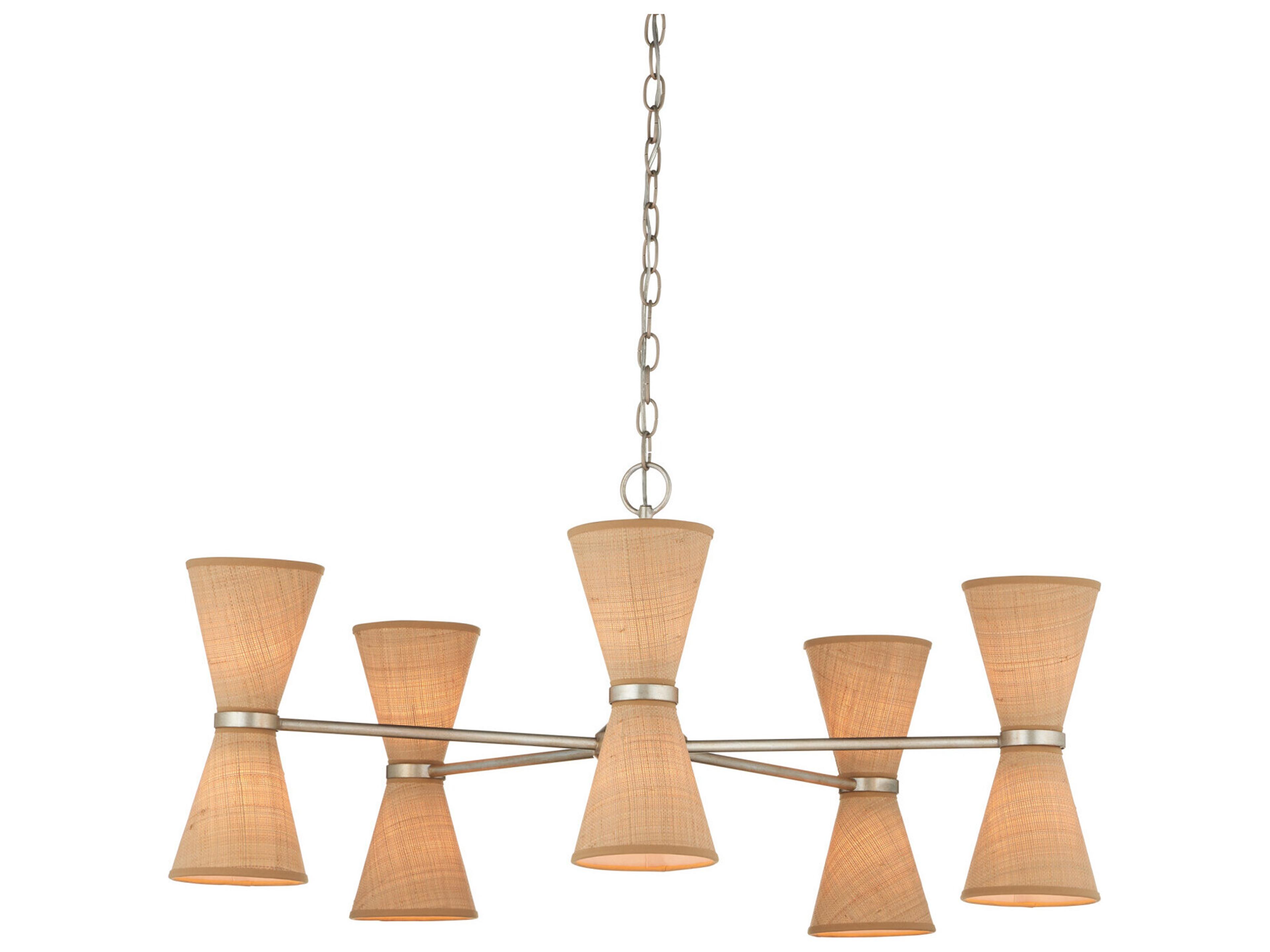 Currey & Company Pennyworth 10-Light Silver Chandelier