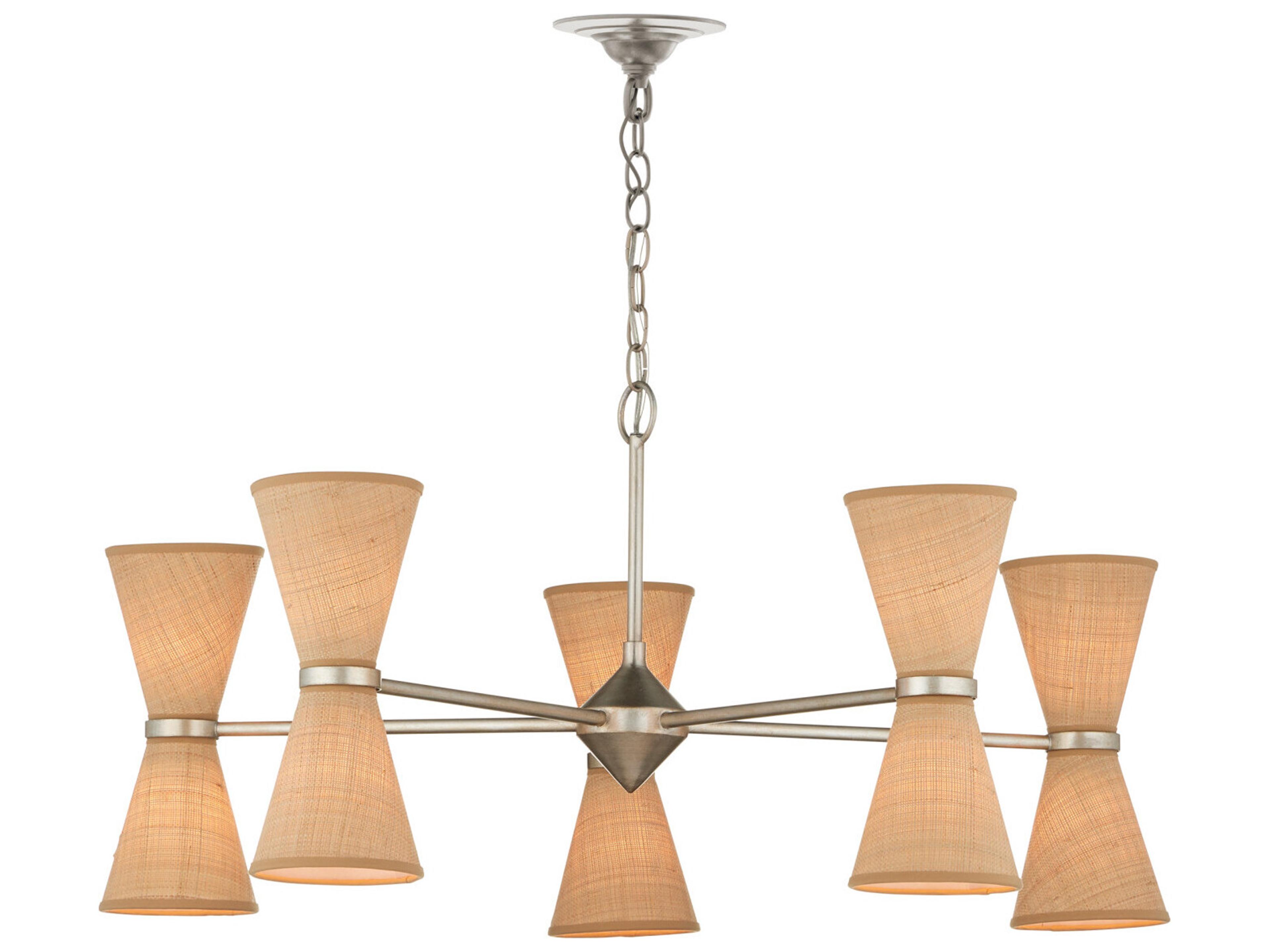 Currey & Company Pennyworth 10-Light Silver Chandelier