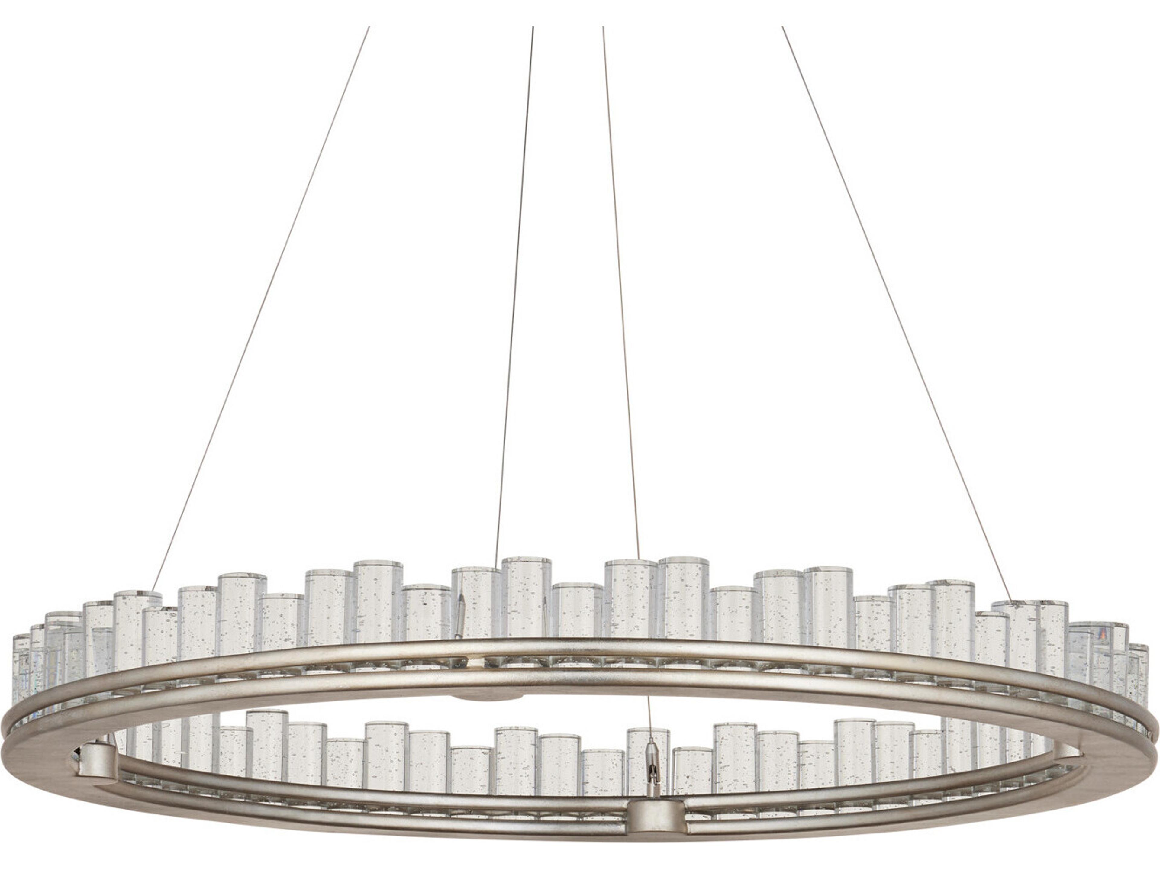 Currey & Company Pleiades 1-Light Silver Round Chandelier