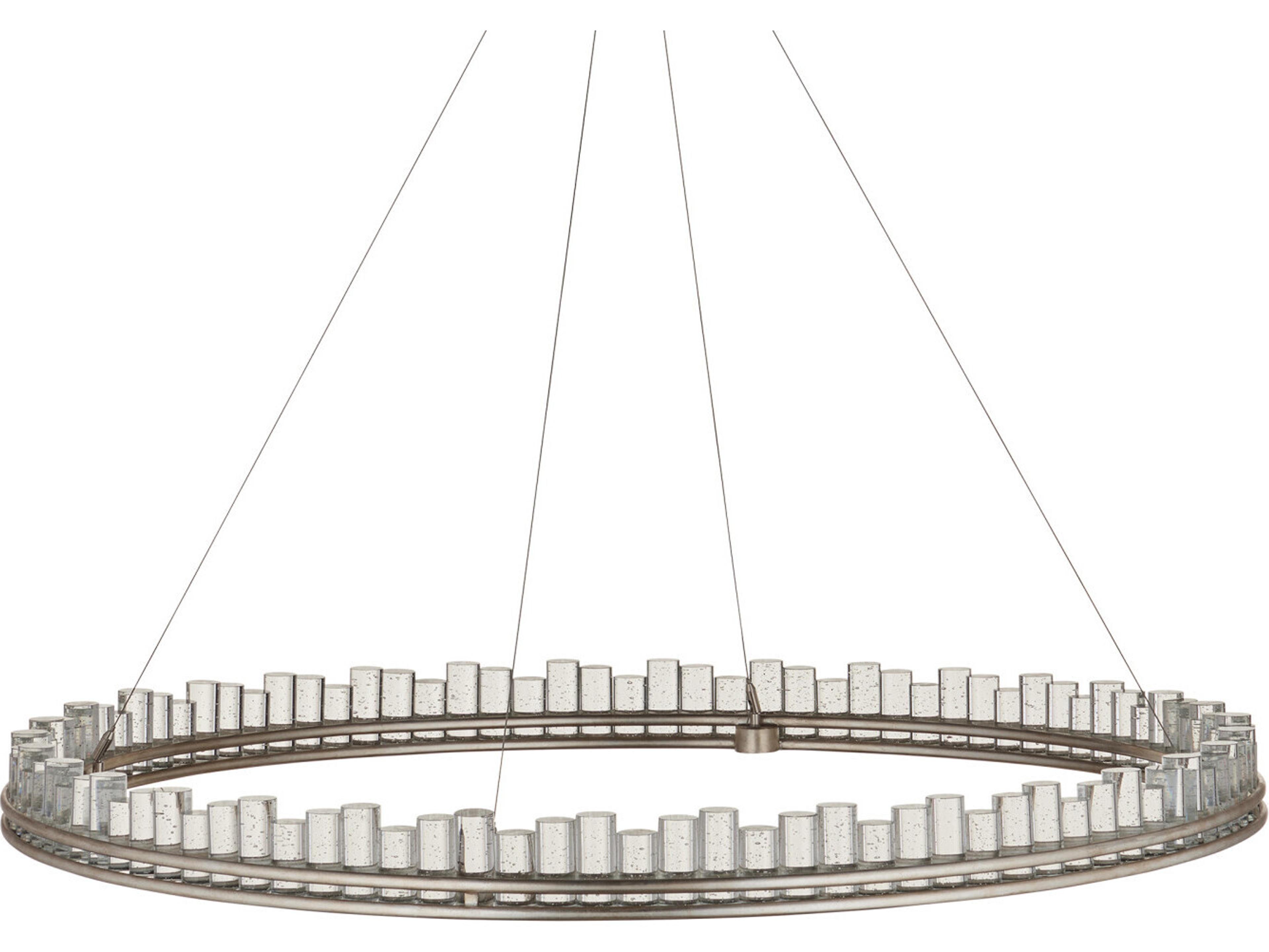 Currey & Company Pleiades 1-Light Silver Round Chandelier