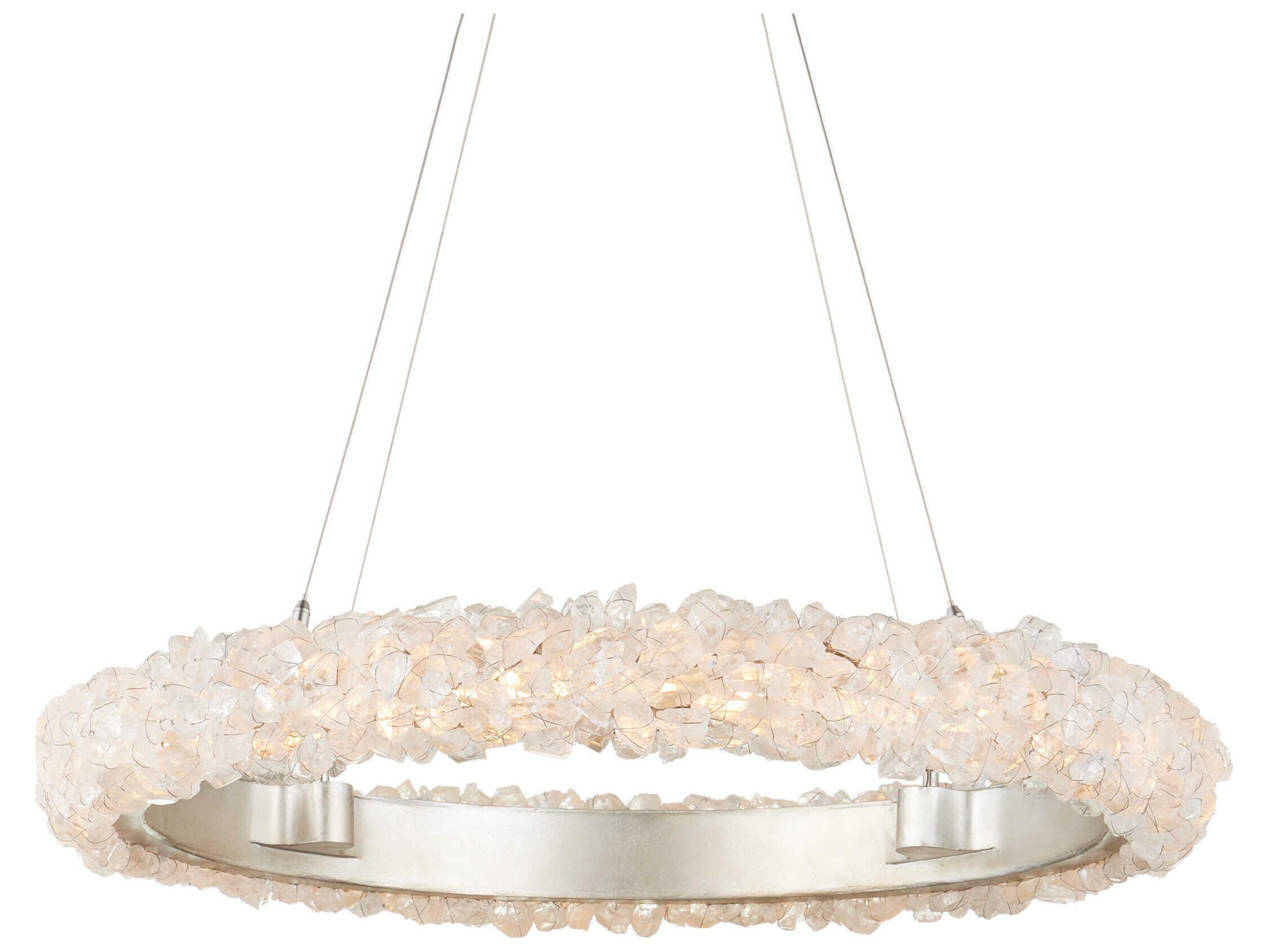 Currey & Company Iconoclast 1-Light Silver Round Pendant