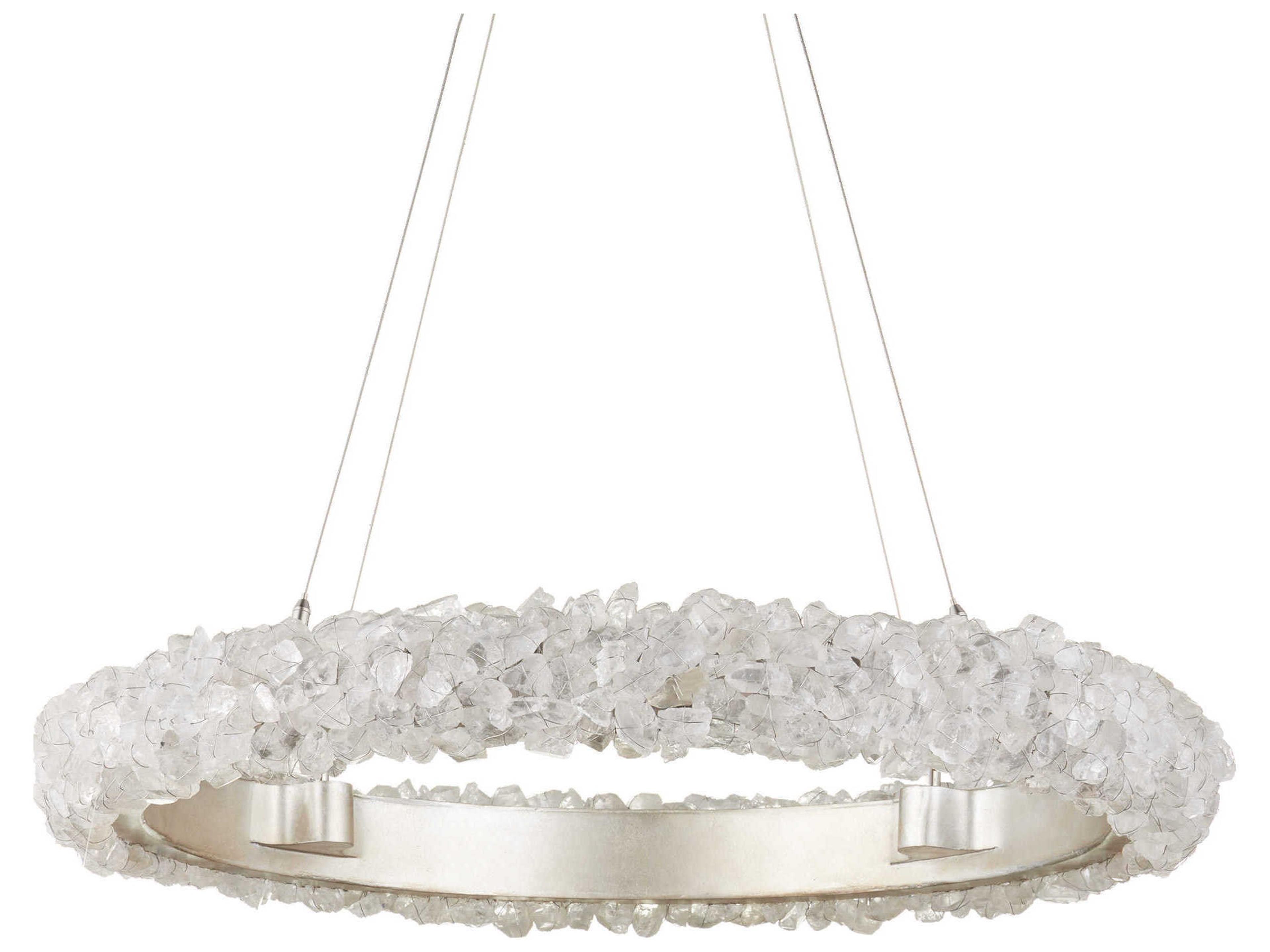 Currey & Company Iconoclast 1-Light Silver Round Pendant