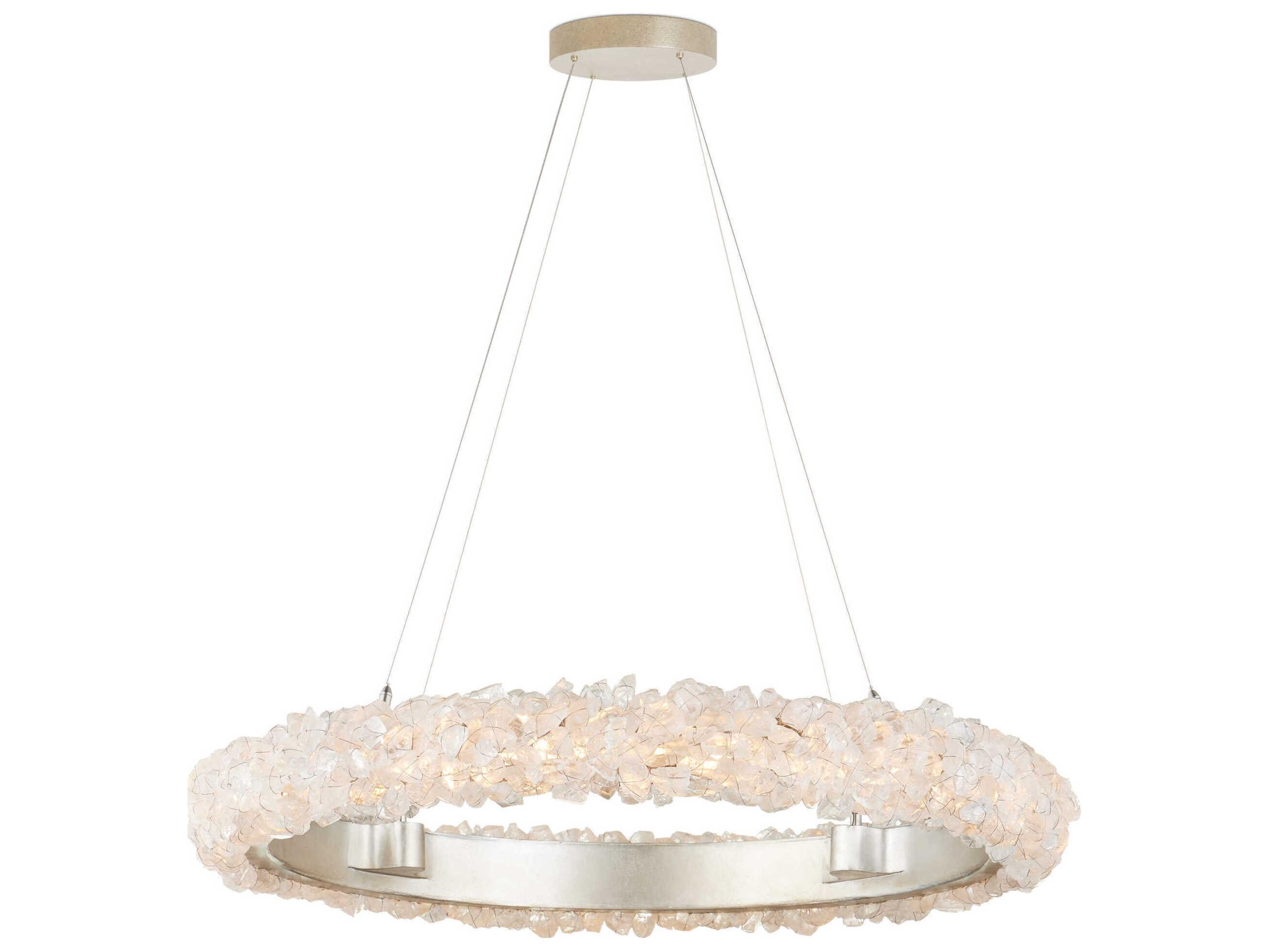 Currey & Company Iconoclast 1-Light Silver Round Pendant