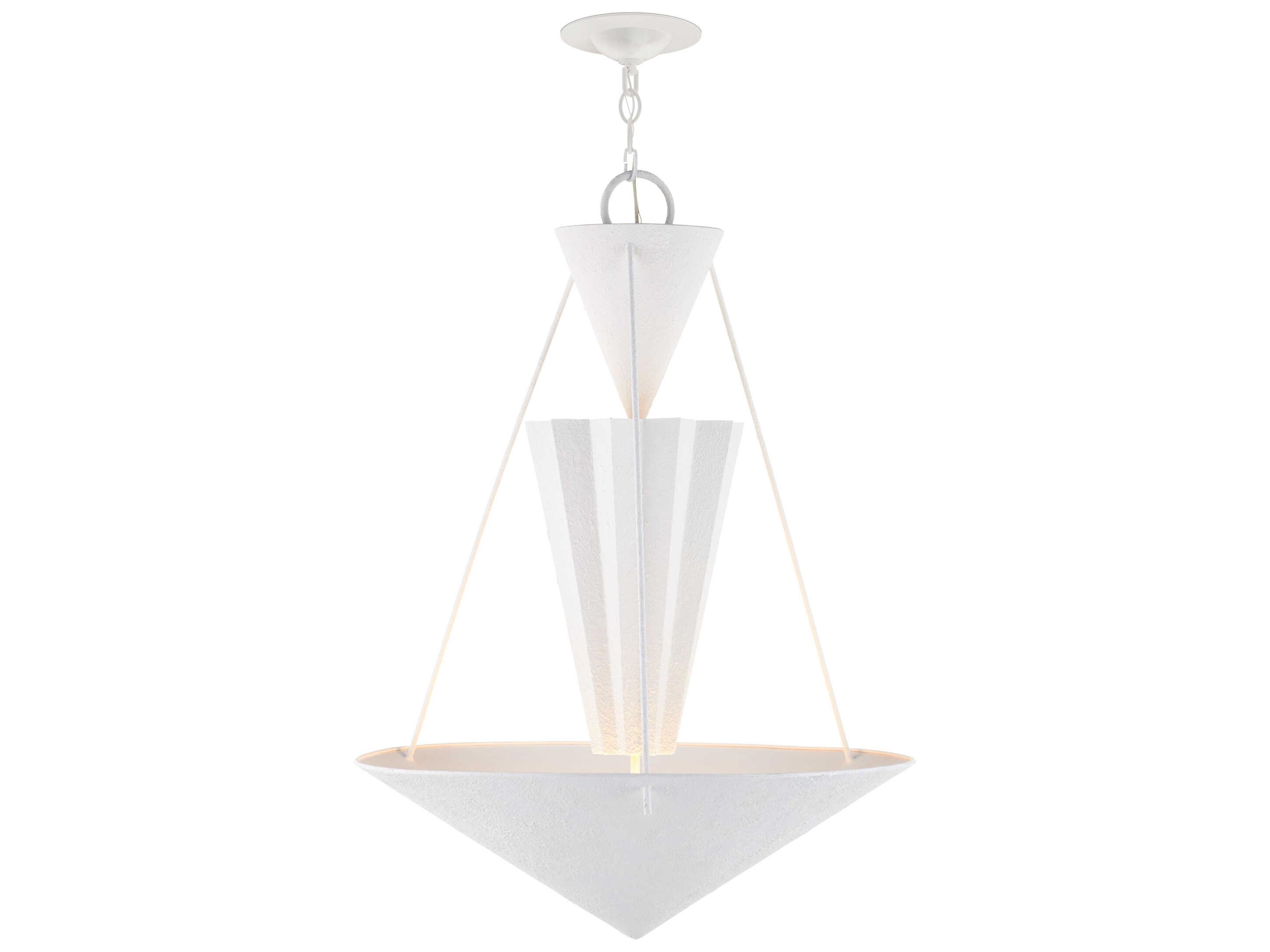 Currey & Company Empyrean 1-Light Yeso Blanco White Chandelier