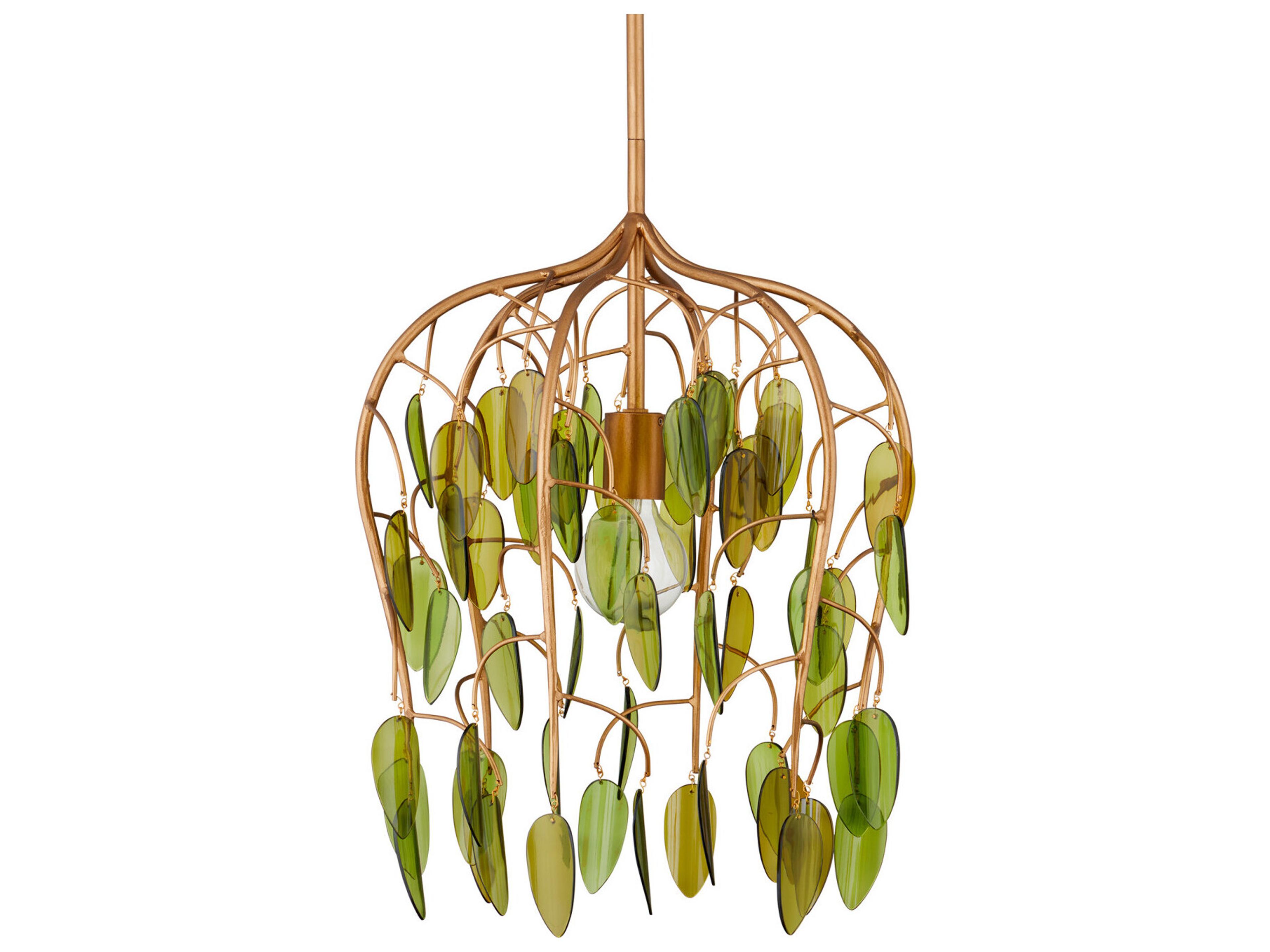 Currey & Company Midsummer 1-Light Brass Pendant