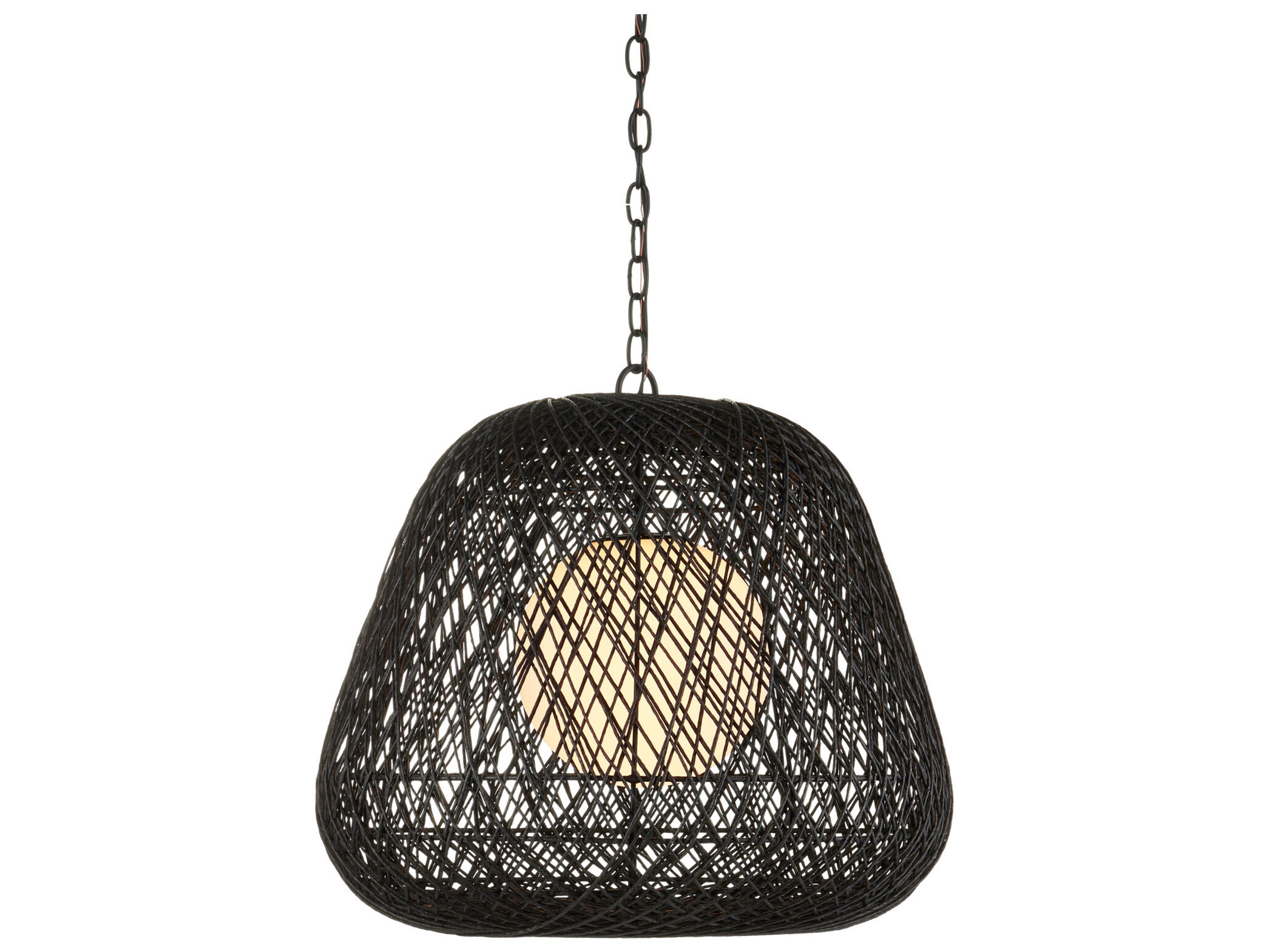 Osbert 1-Light Textured Black Pendant