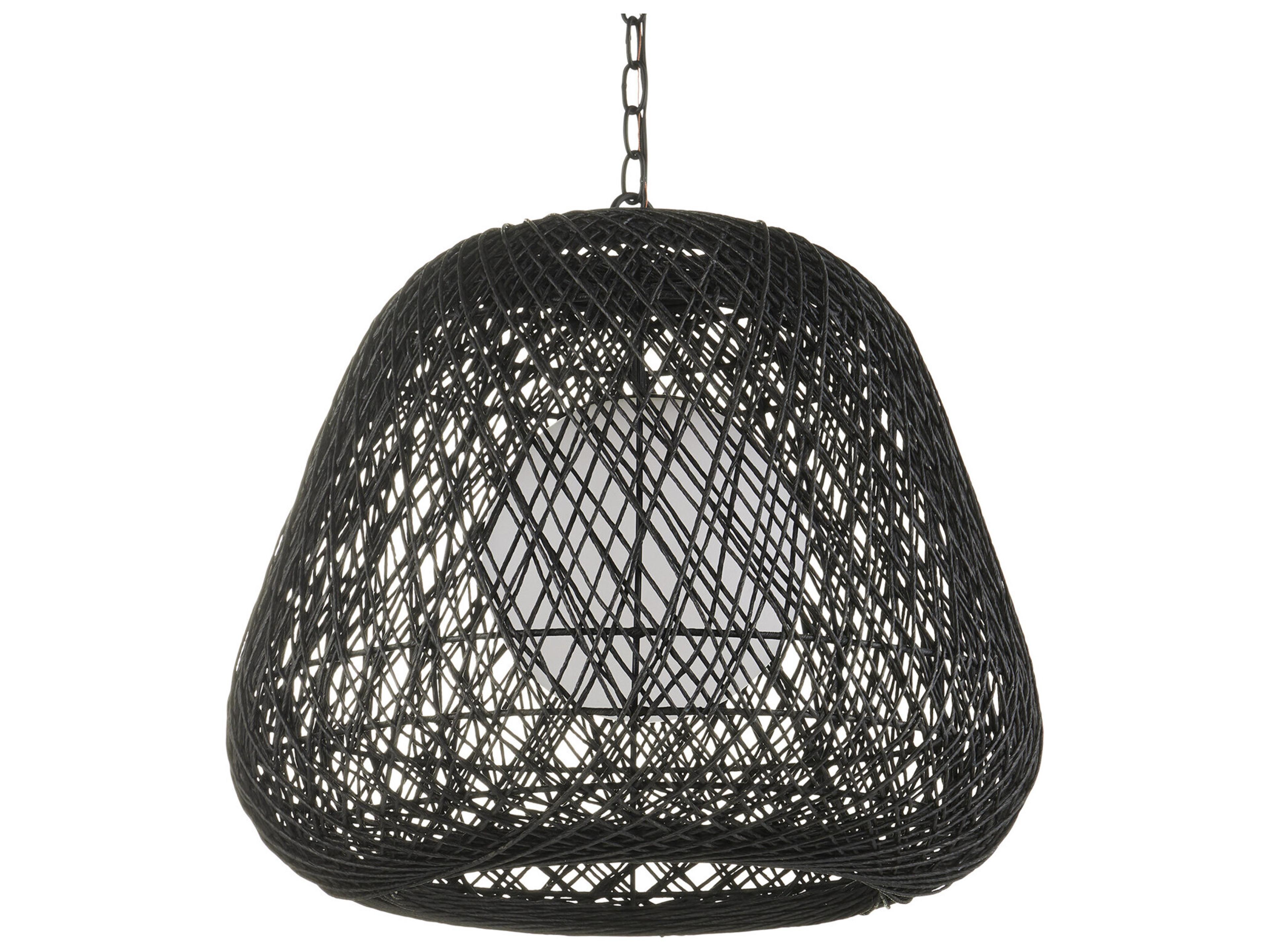 Currey & Company Osbert 1-Light Textured Black Pendant
