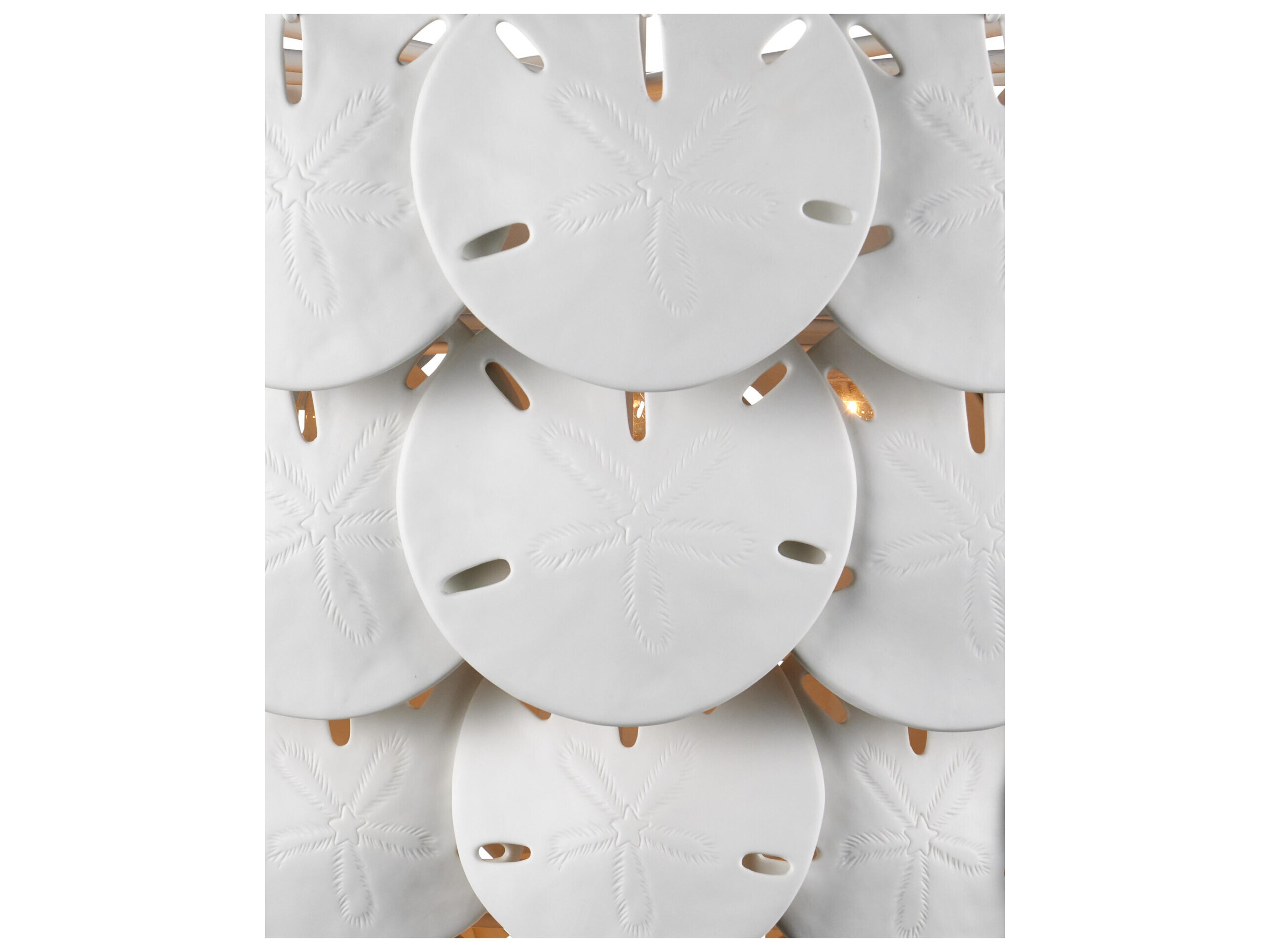 Currey & Company Tulum 8-Light White Sugar Chandelier