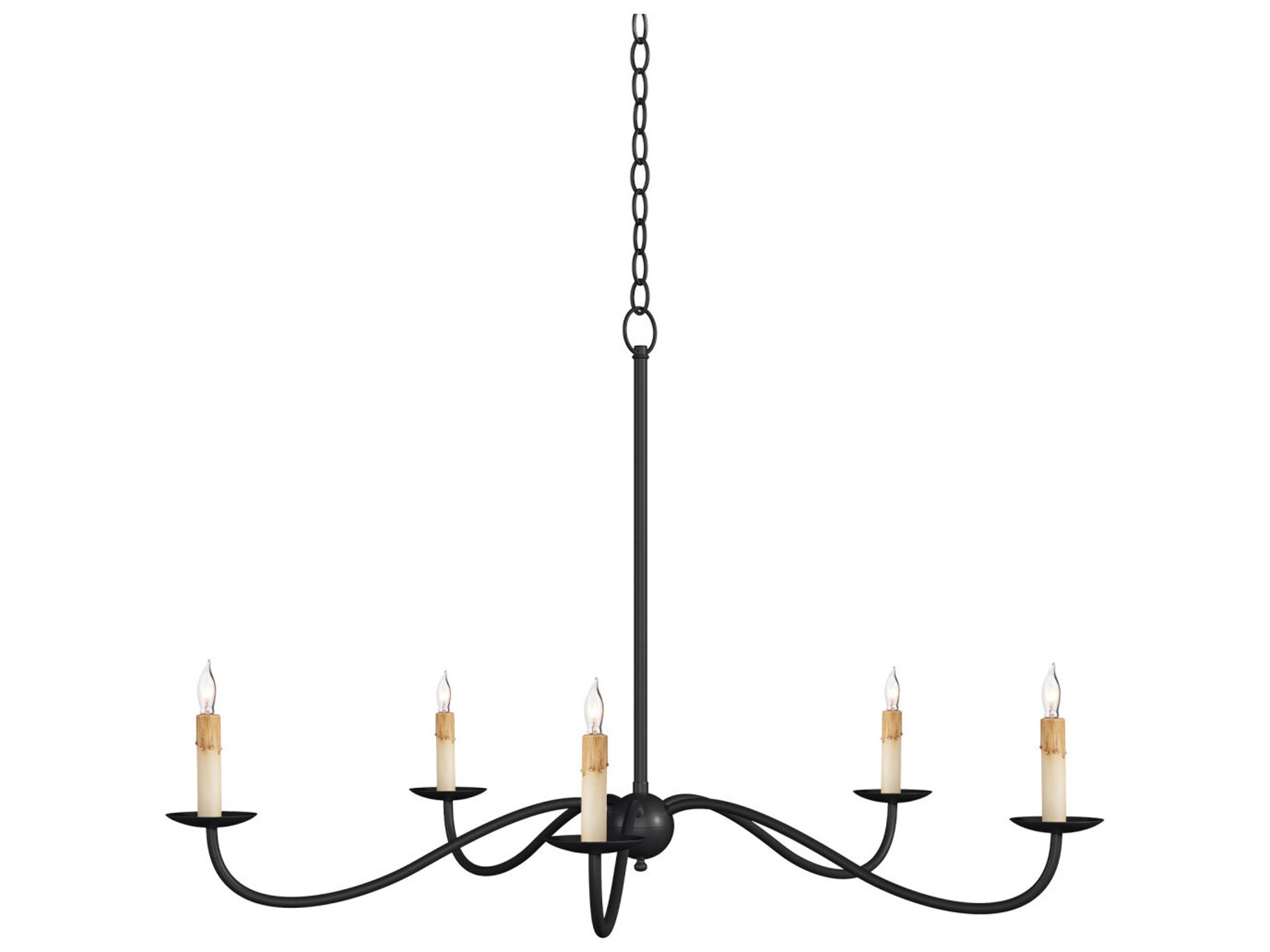 Saxon Small Chandelier in Zanzibar Black