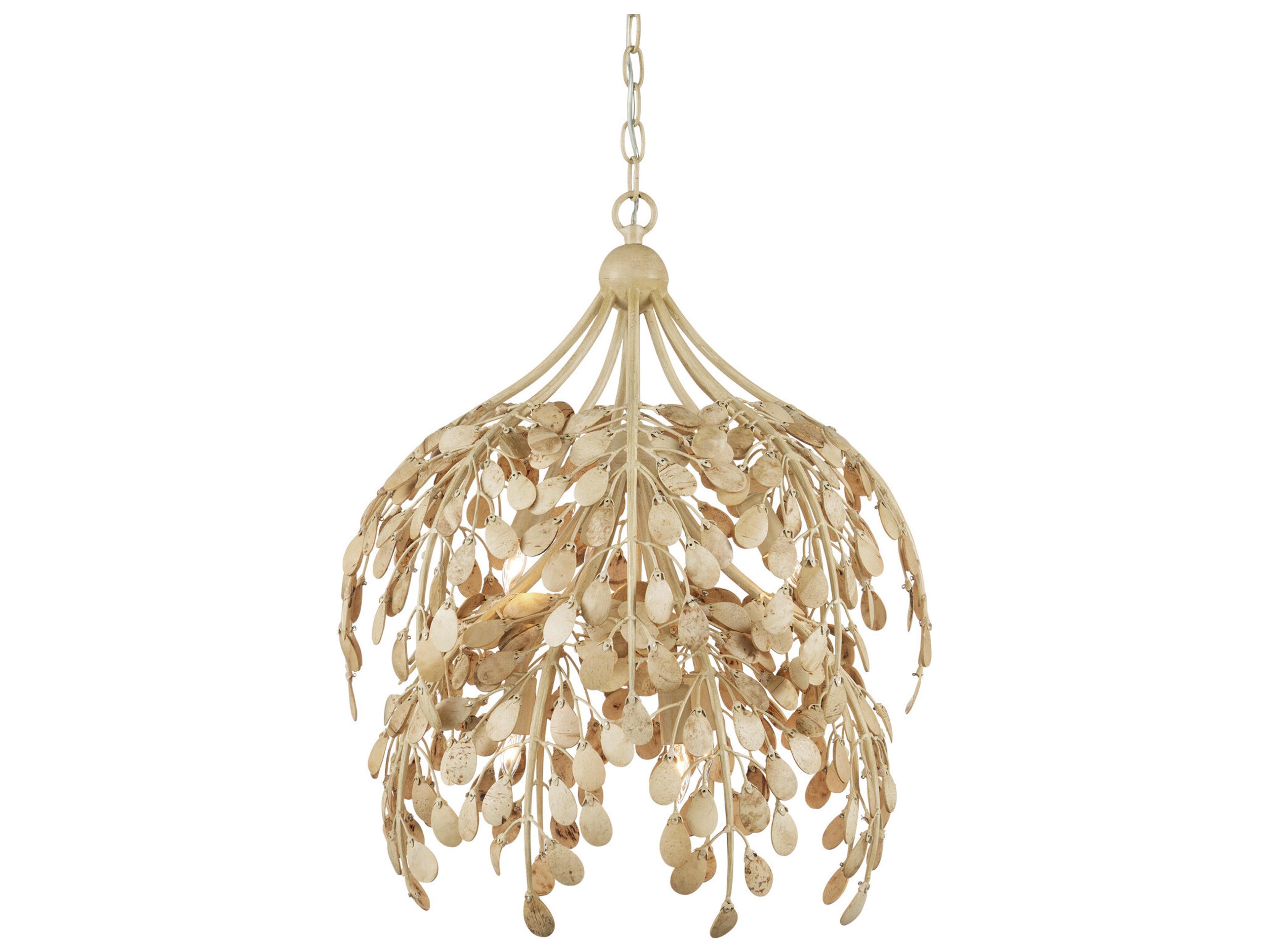 Maypan 6-Light Coco Cream Natural Brown Pendant