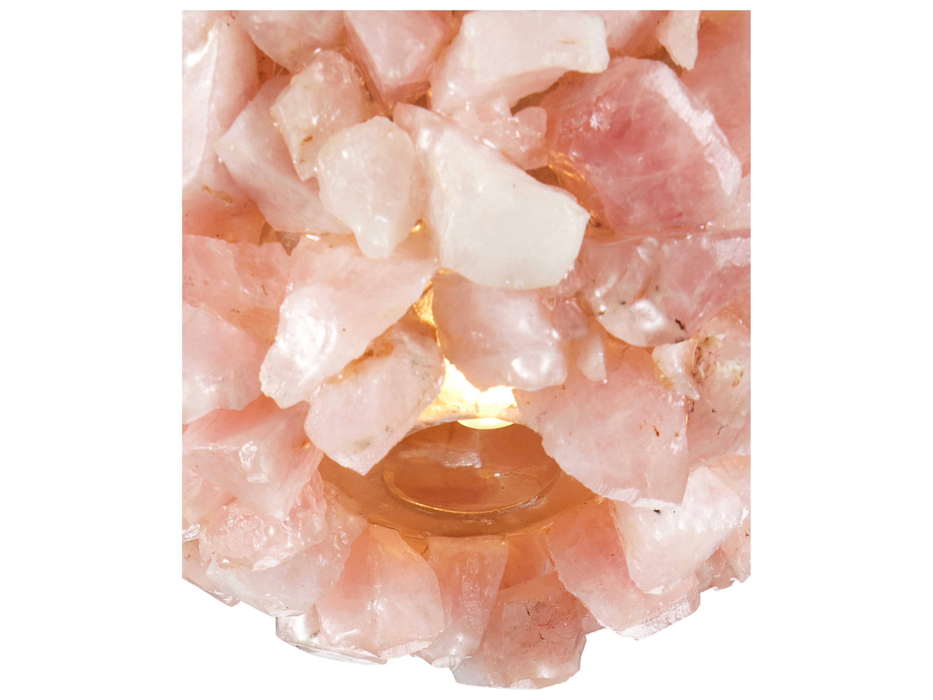 Currey & Company Clio 1-Light Rose Brass Pink Mini Pendant