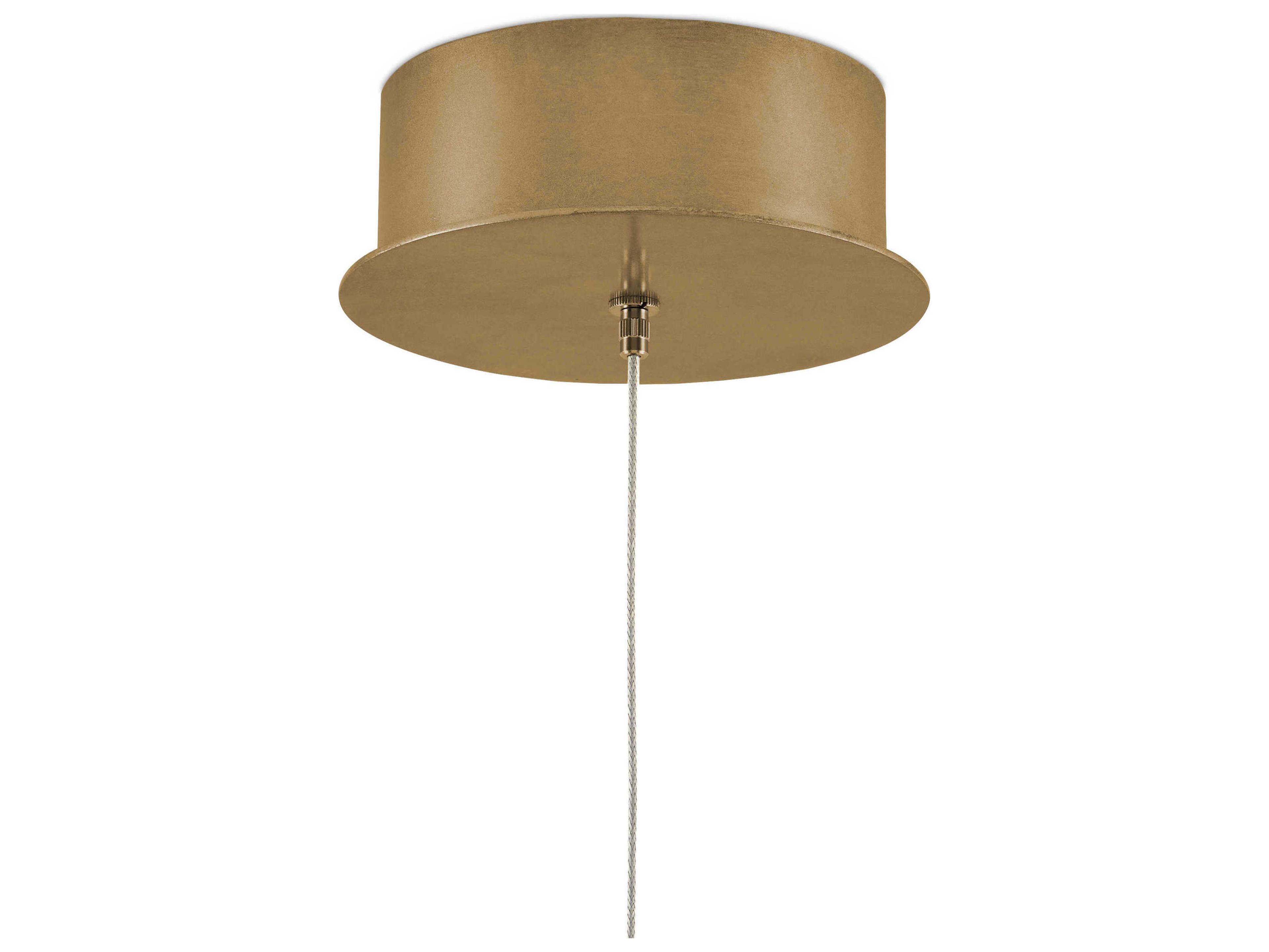 Currey & Company Clio 1-Light Rose Brass Pink Mini Pendant