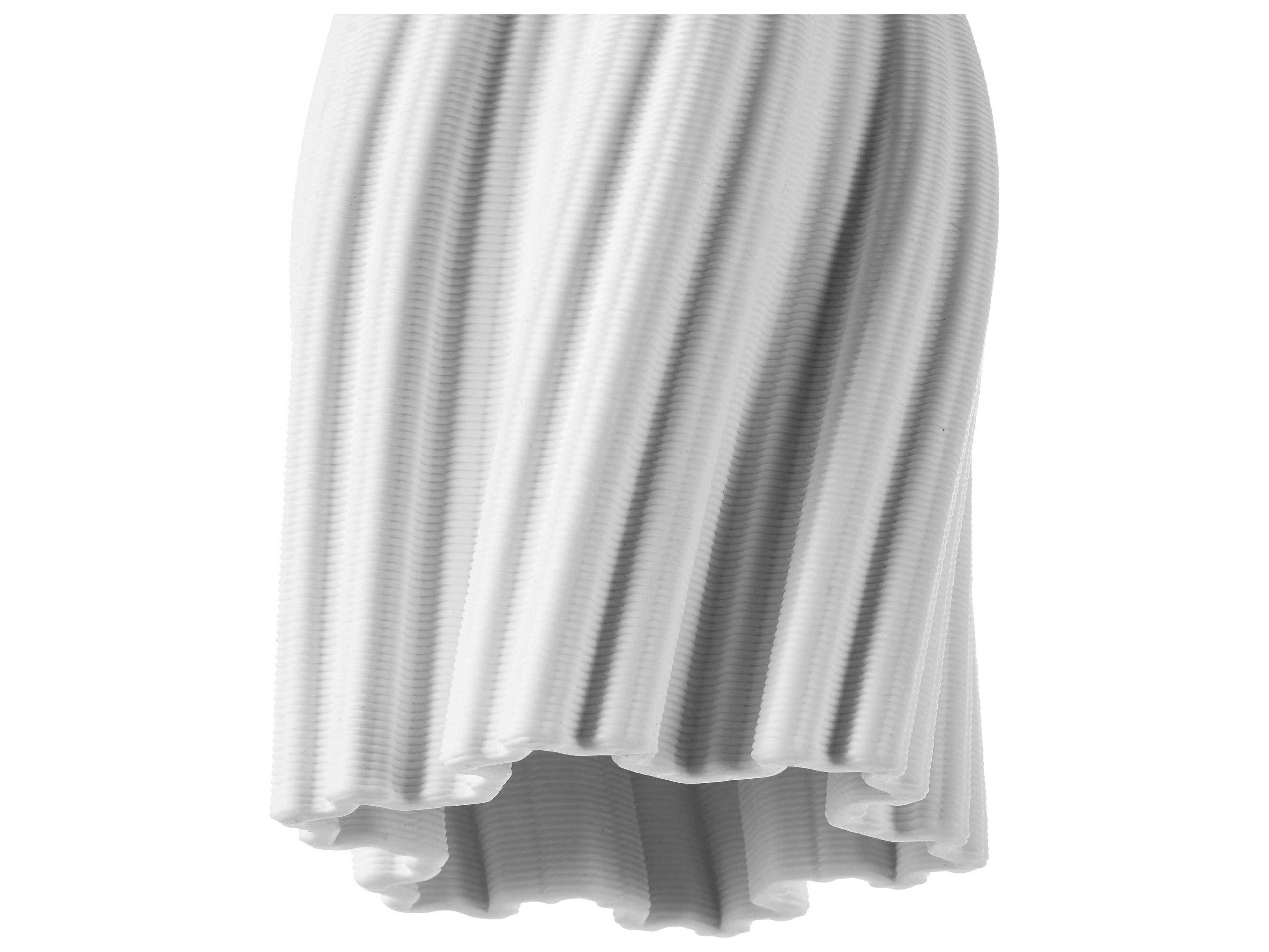 Currey & Company Posh 1-Light Textured White Mini Pendant