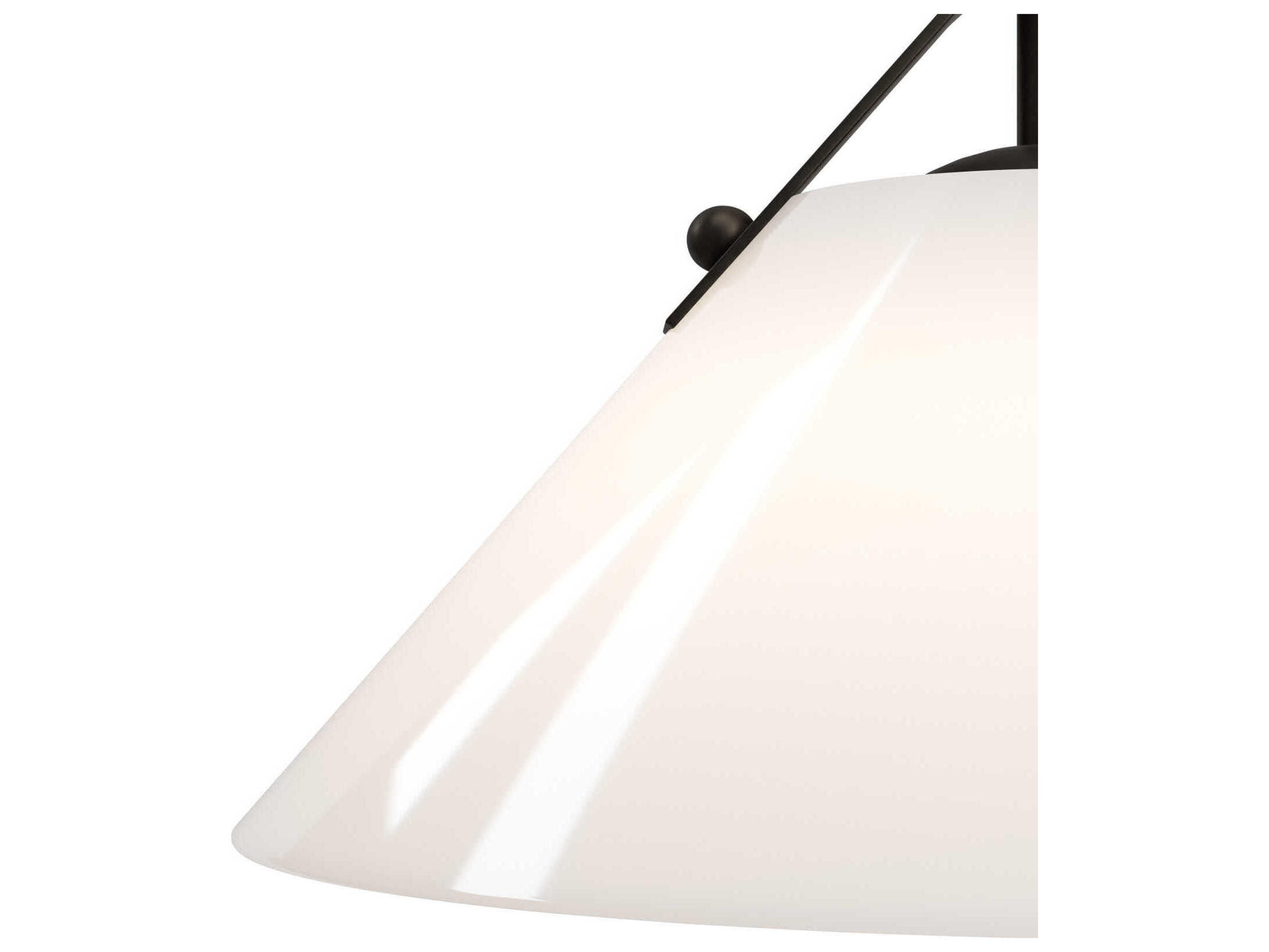 Currey & Company Bronwen 1-Light Oil Rubbed Bronze Semi Flush Mount