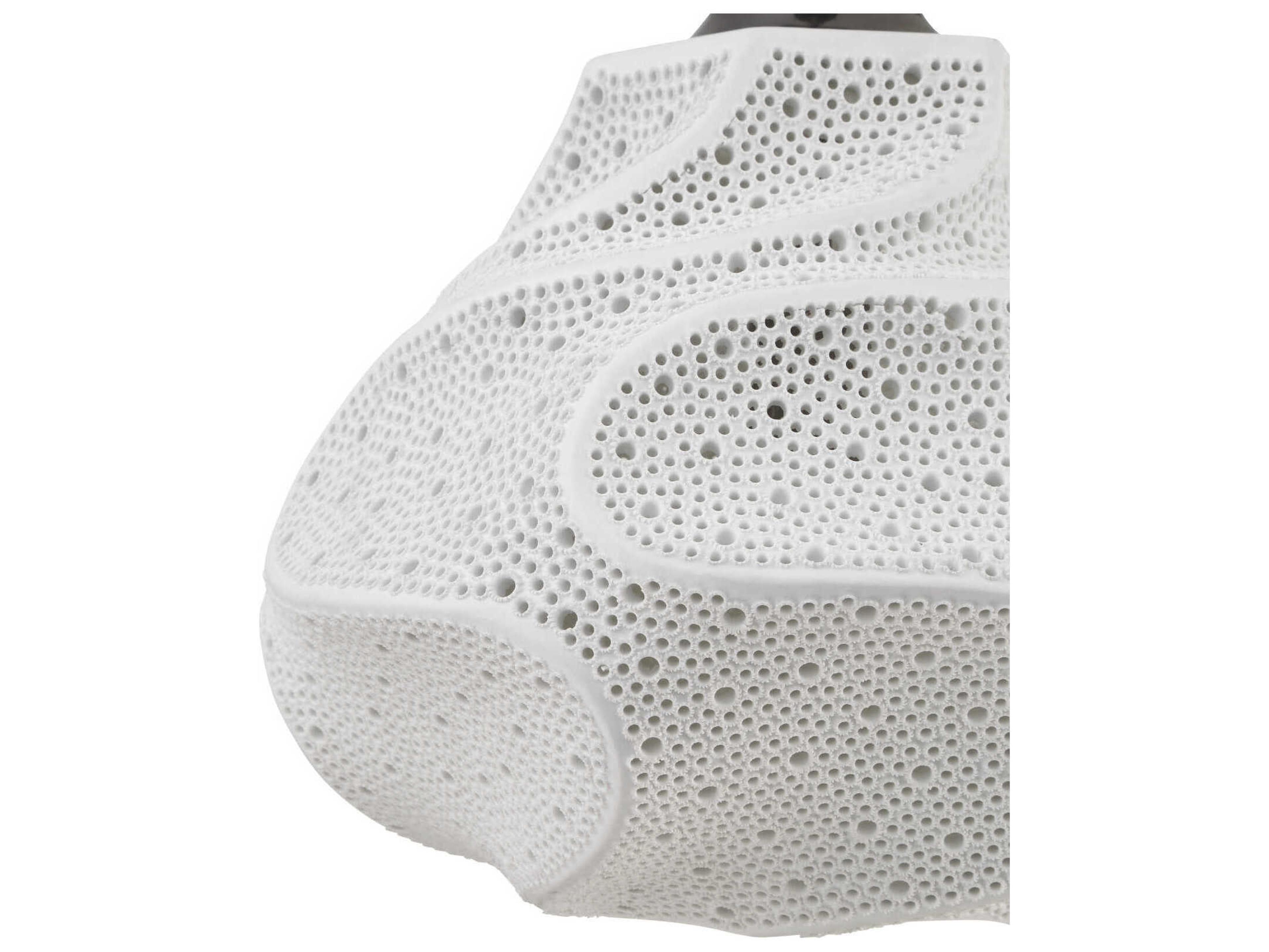 Currey & Company Wintershall 1-Light White Antique Brushed Nickel Pendant