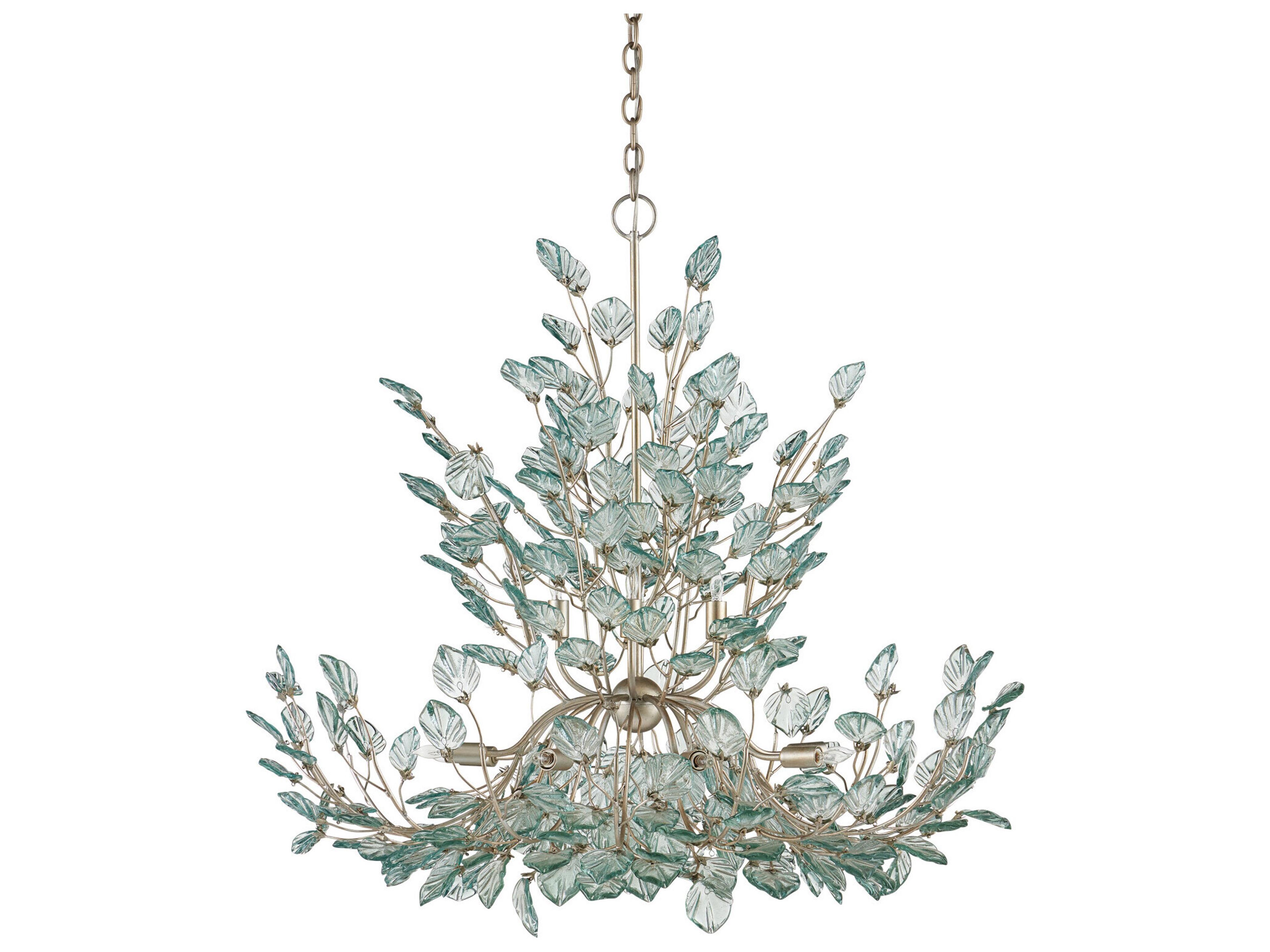 Currey & Company Baobab 12-Light Contemporary Silver Pendant