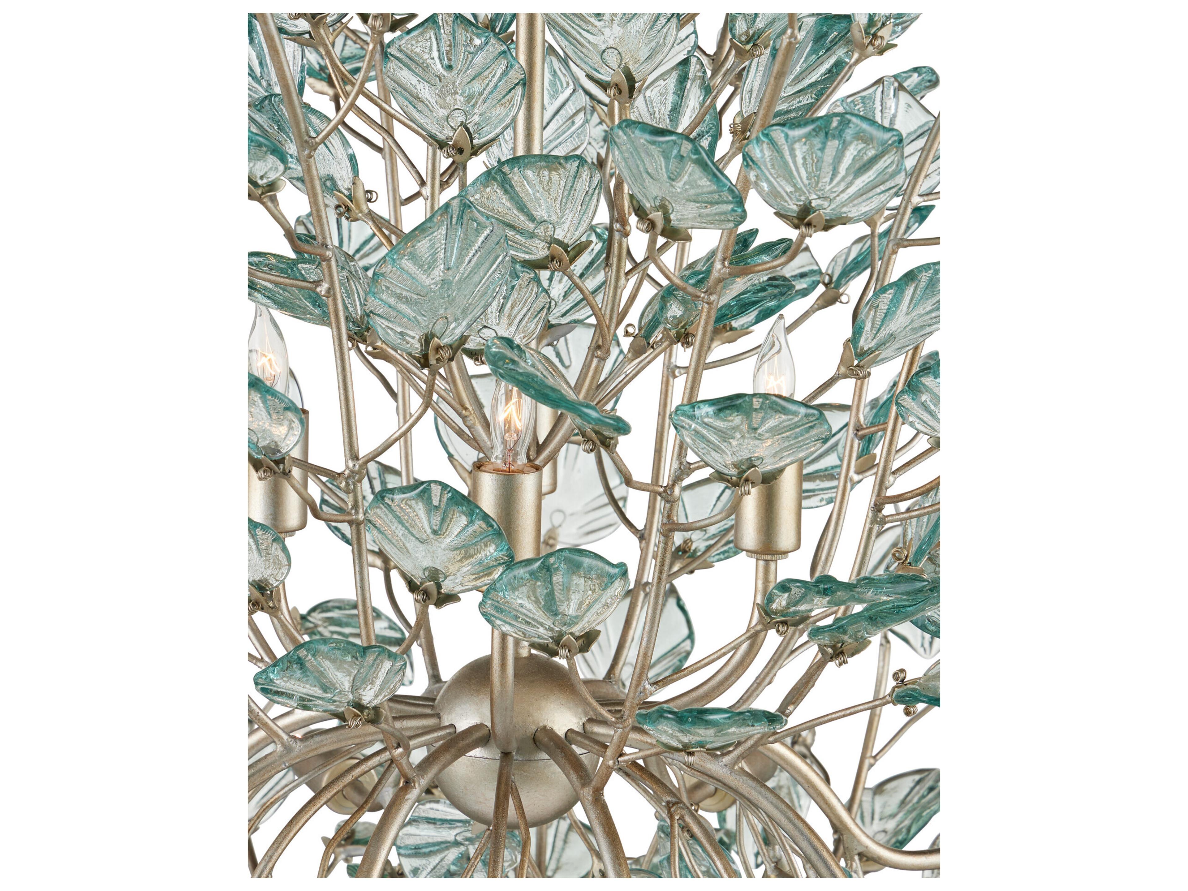 Currey & Company Baobab 12-Light Contemporary Silver Pendant