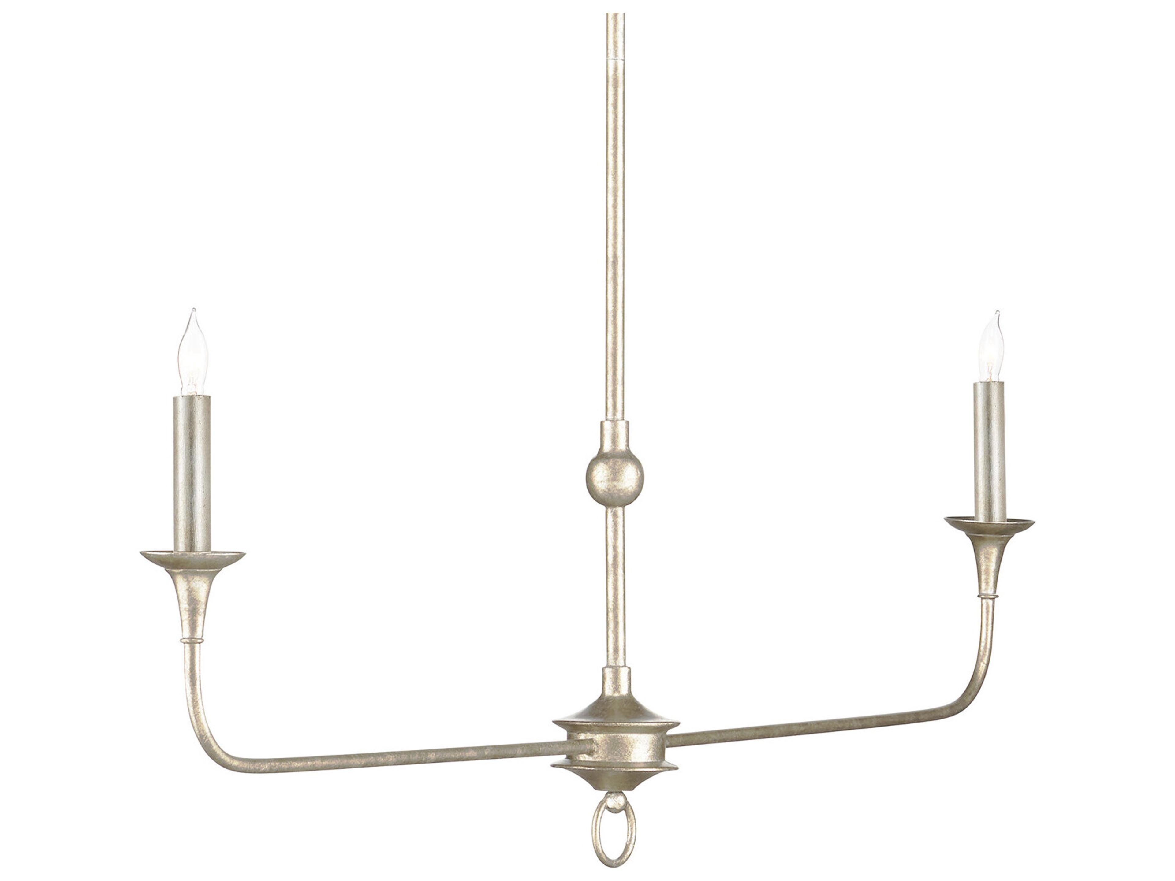 Currey & Company Nottaway 2-Light Champagne Island Pendant