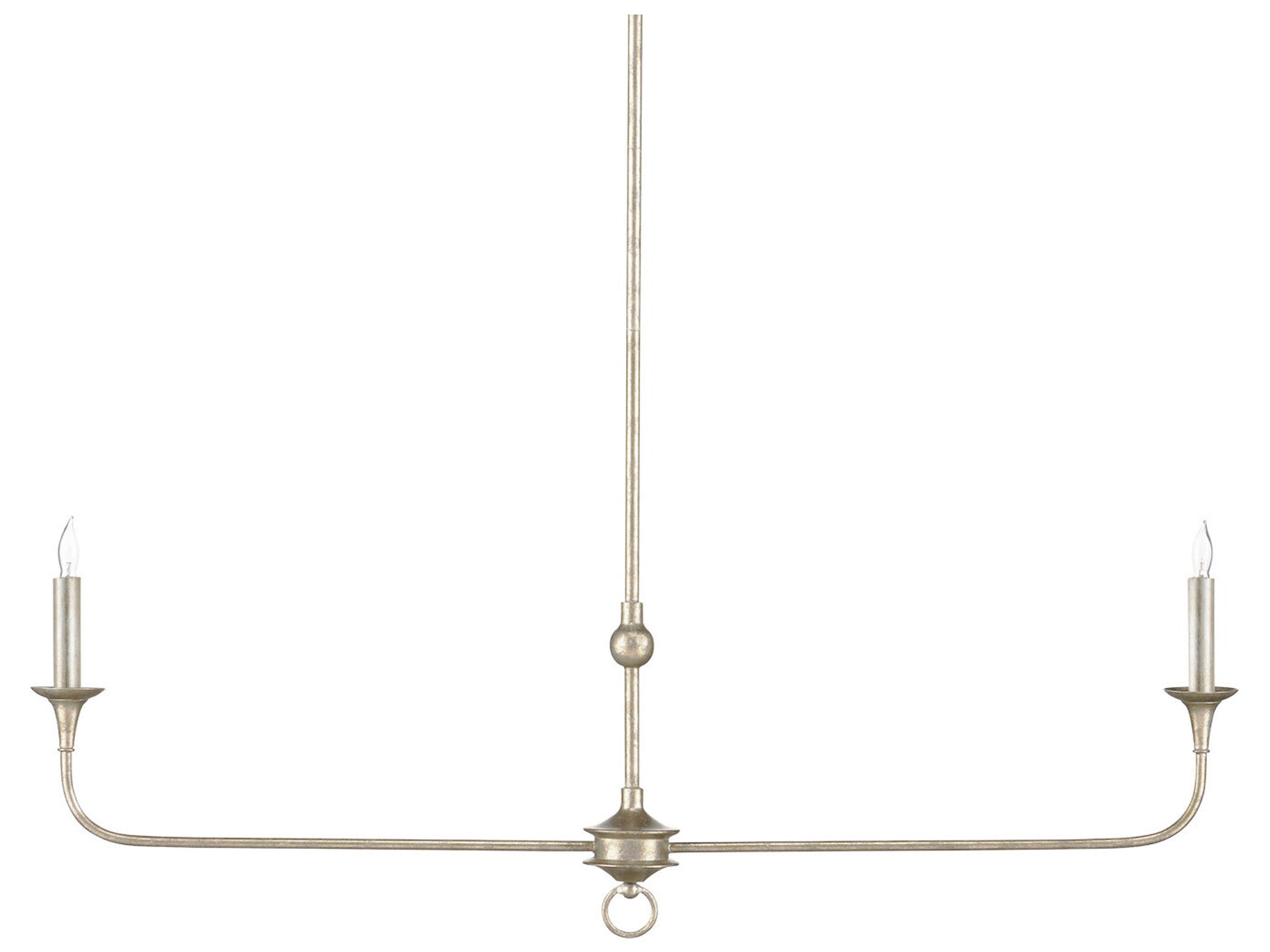 Currey & Company Nottaway 2-Light Champagne Island Pendant