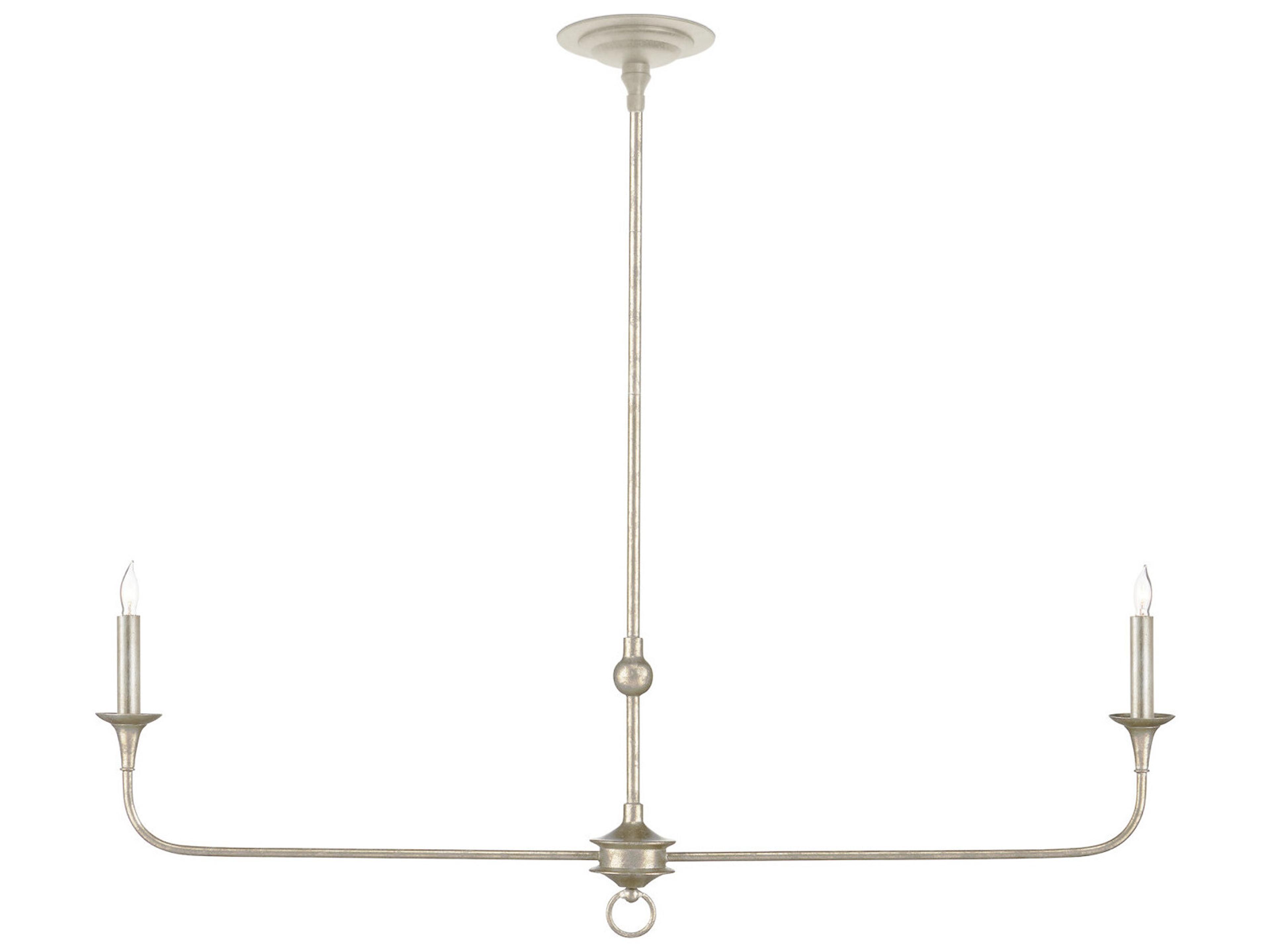 Currey & Company Nottaway 2-Light Champagne Island Pendant
