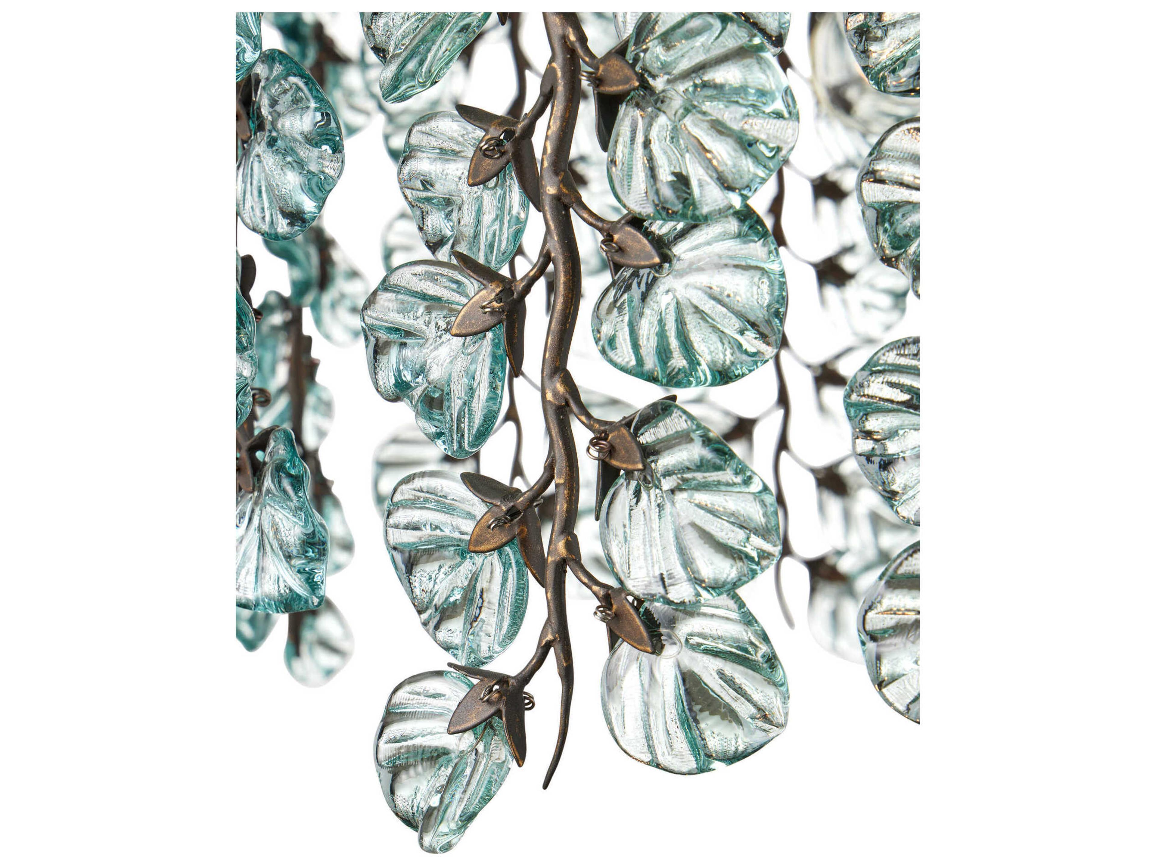 Currey & Company Herbary 6-Light Bronze Tiered Chandelier