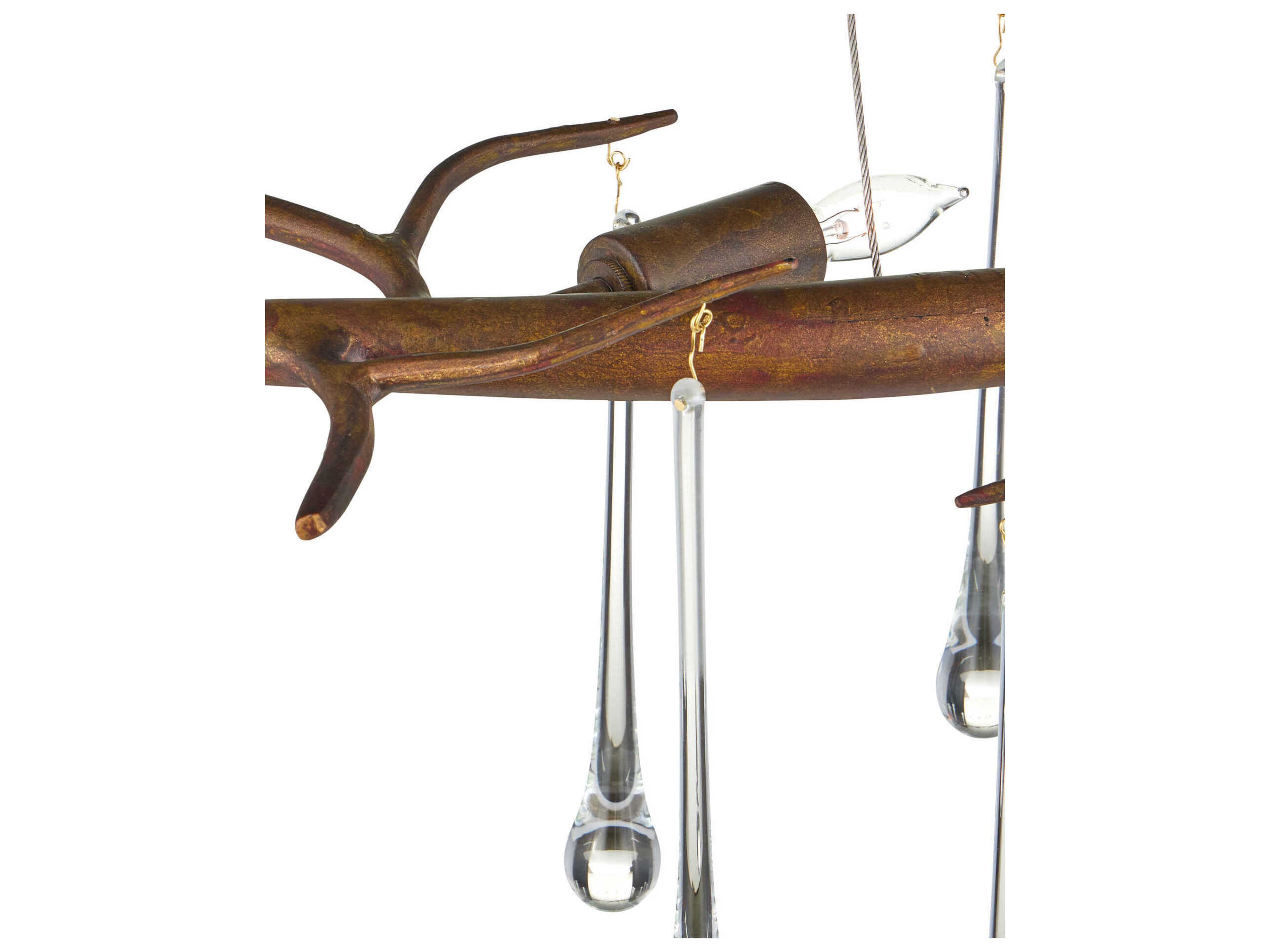 Currey & Company Morning 10-Light Rhine Gold Chandelier