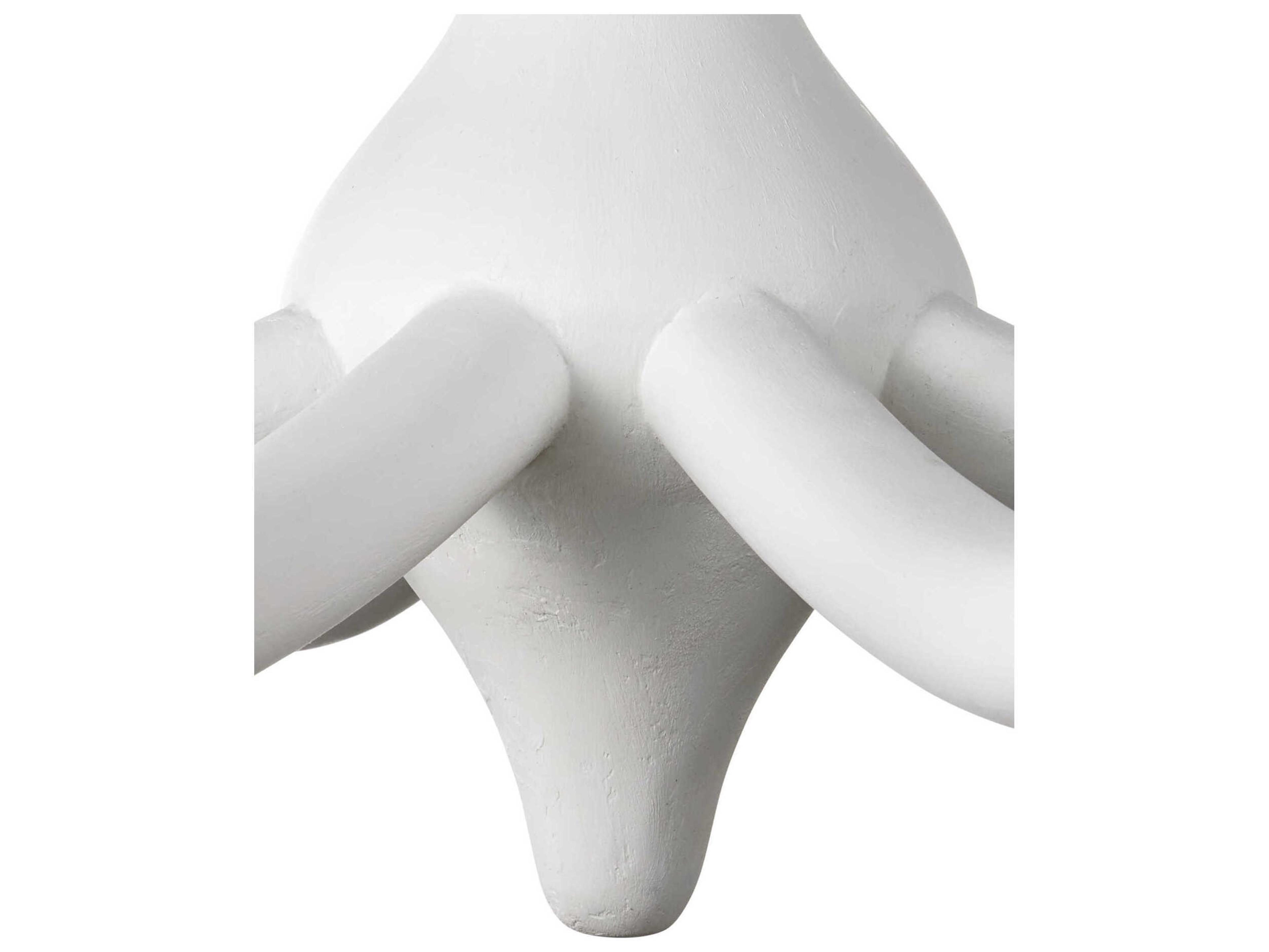 Currey & Company Ludwig 8-Light Gesso White Chandelier