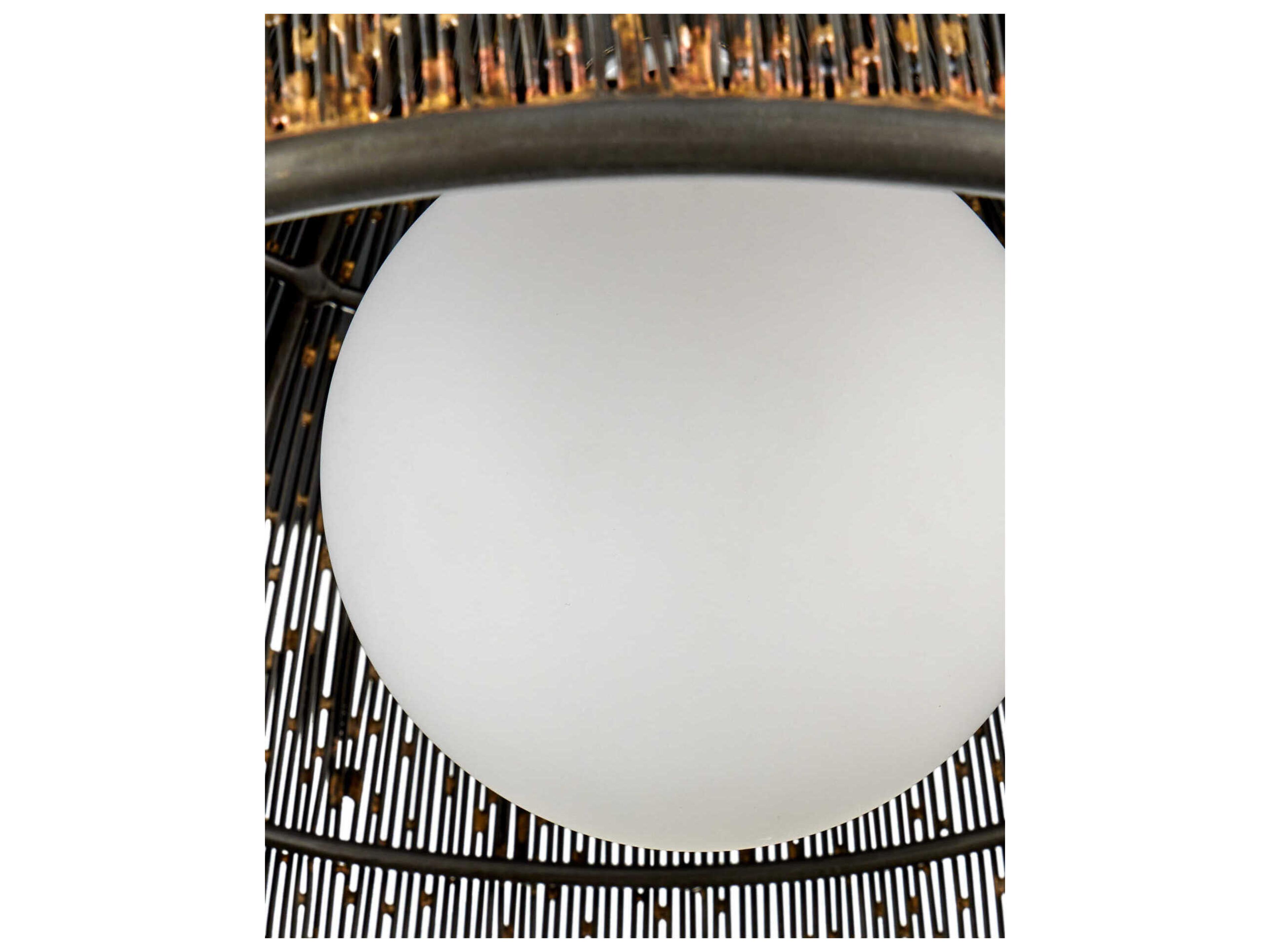 Currey & Company Eduardo 1-Light Natural Iron Brass Dome Pendant