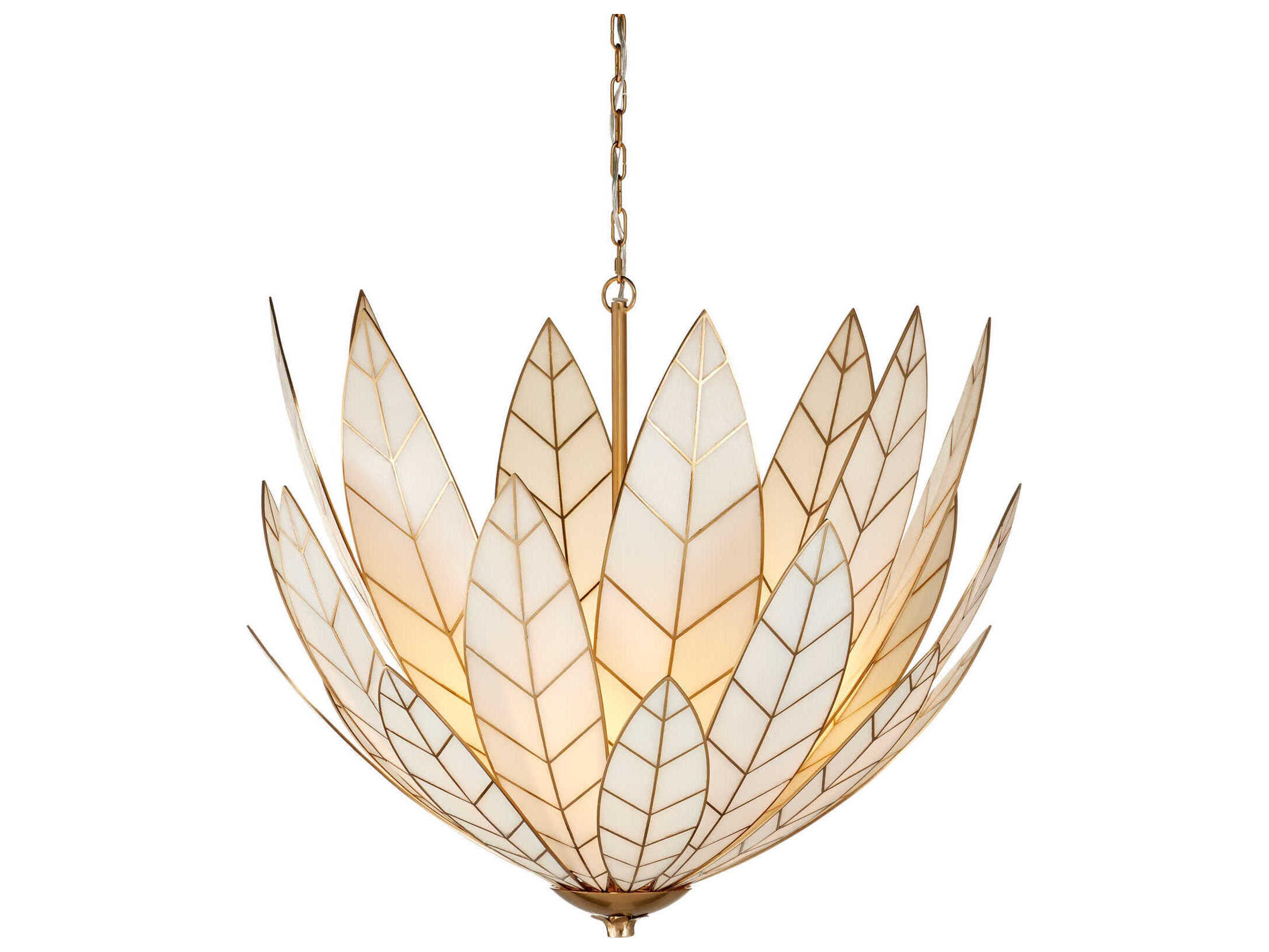 Lamina 3-Light Antique Brass Bowl Chandelier