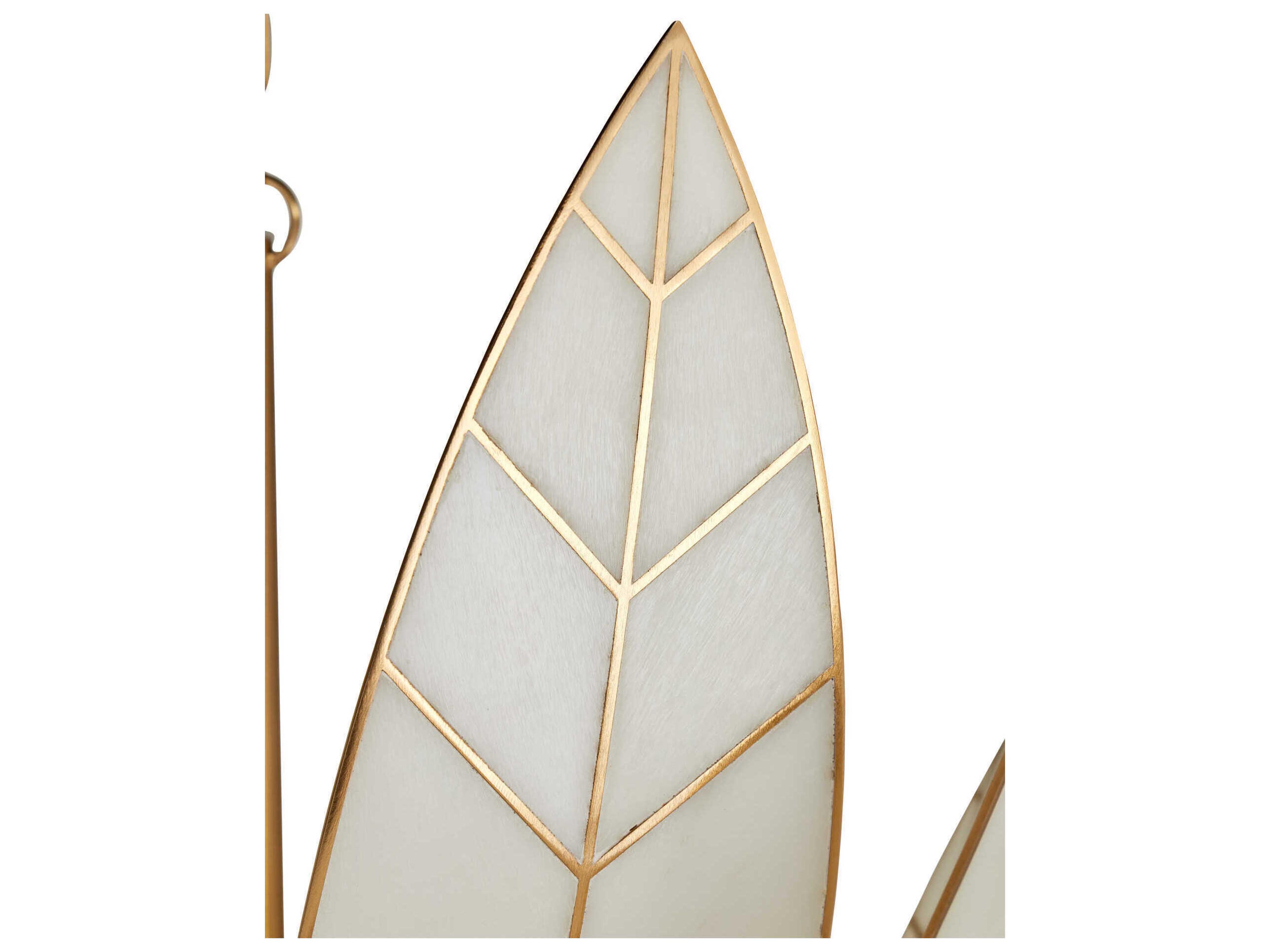 Currey & Company Lamina 3-Light Antique Brass Bowl Chandelier