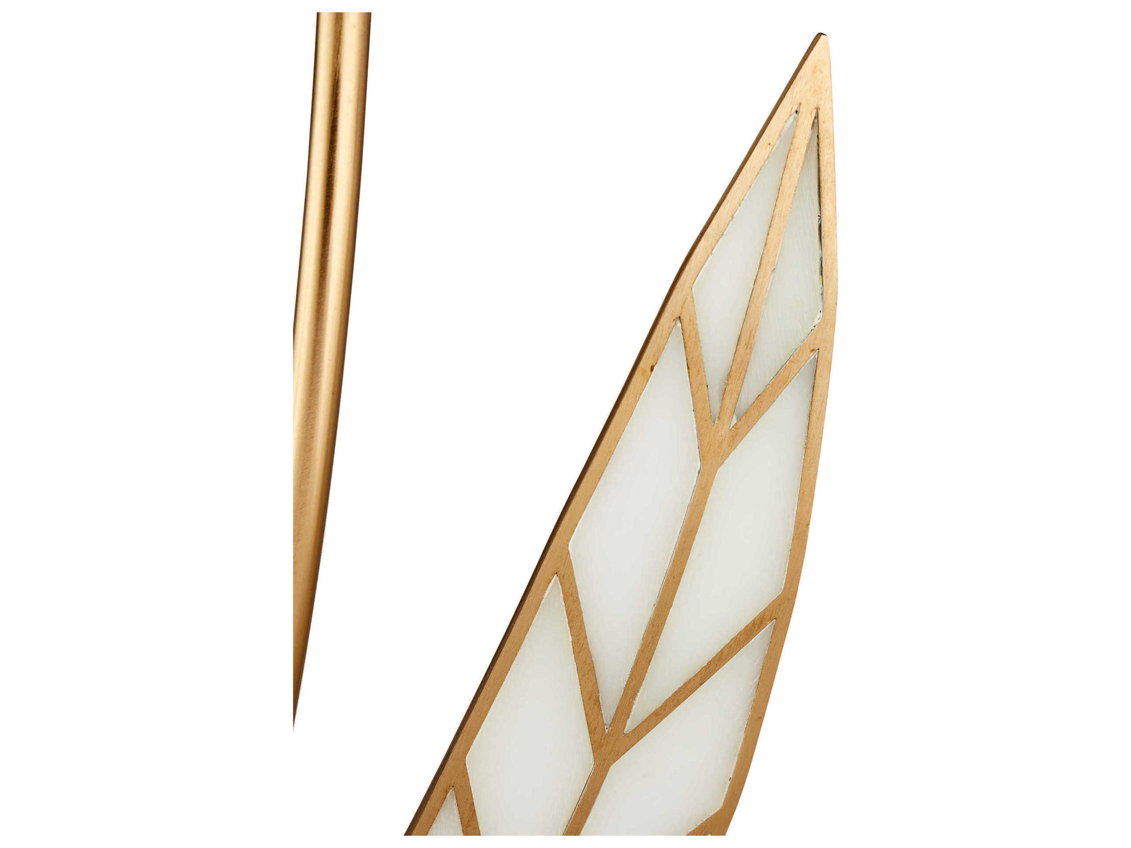 Currey & Company Foliatura 6-Light Antique Brass Chandelier