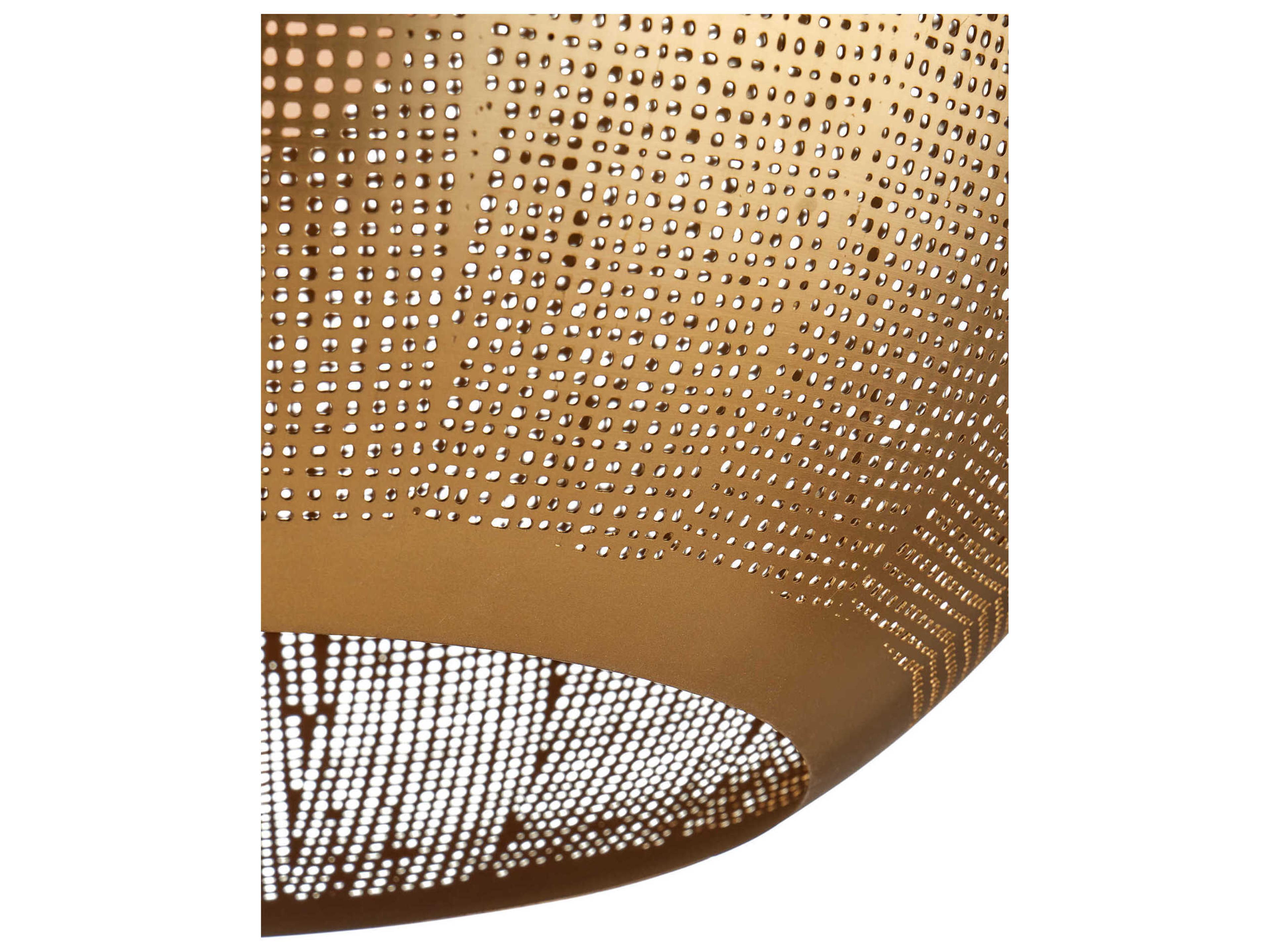 Currey & Company Buckram 1-Light Antique Brass Globe Pendant