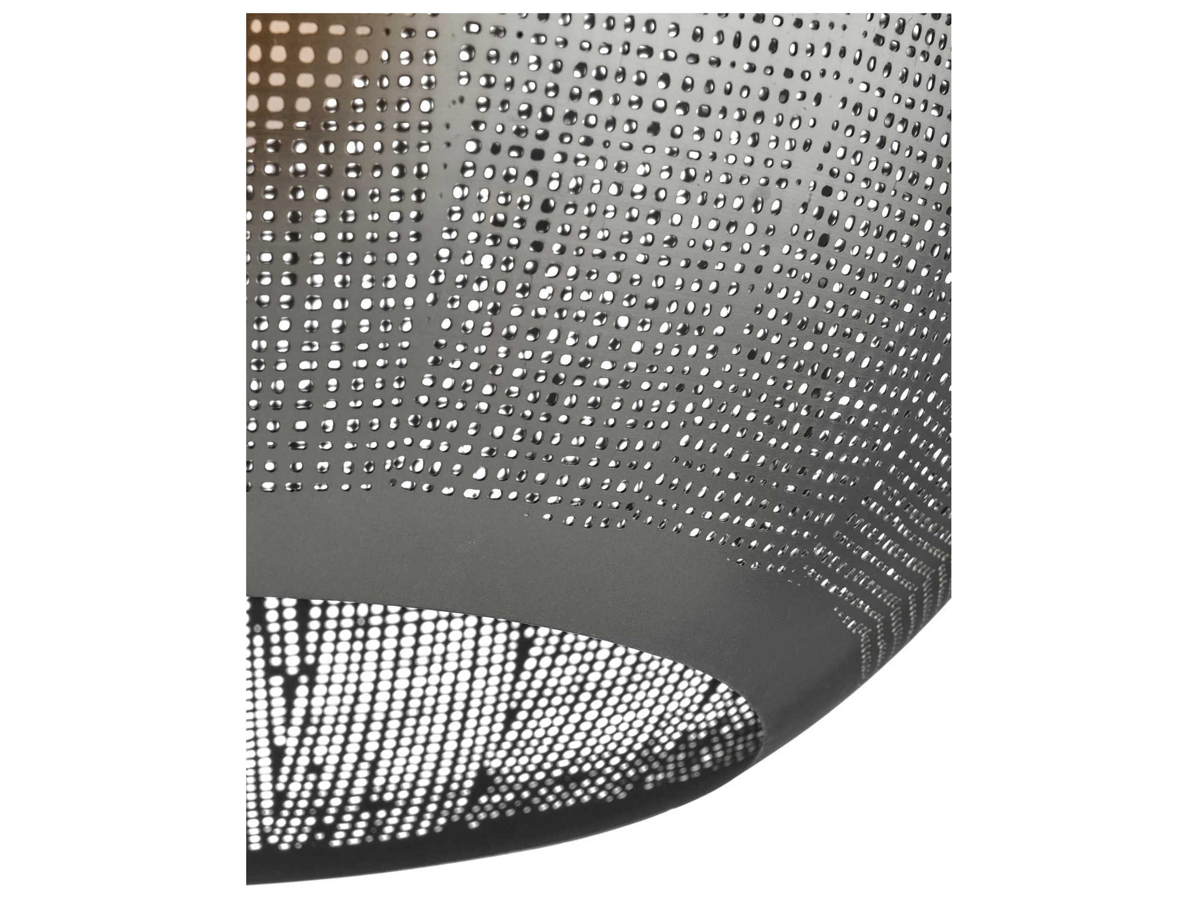 Currey & Company Buckram 1-Light Black Nickel Globe Pendant