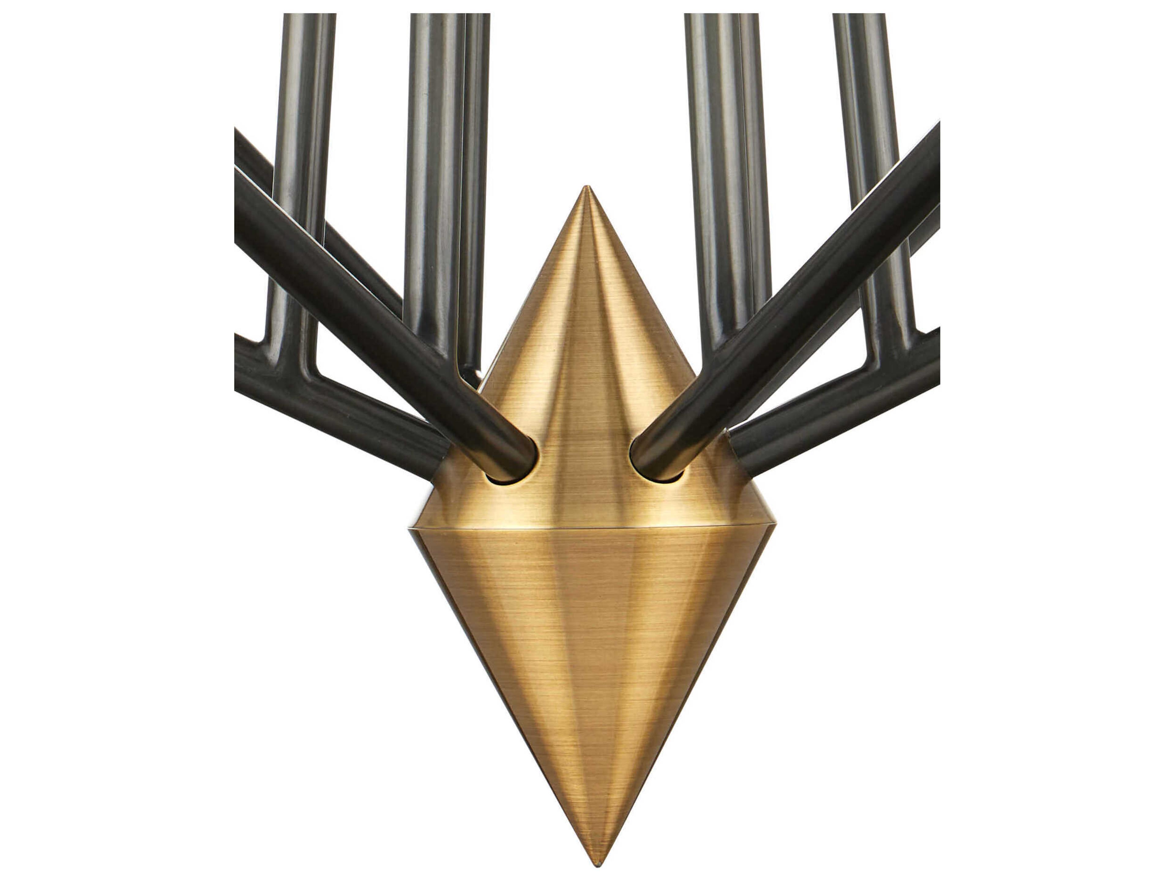 Currey & Company Hennin 6-Light Bronze Chandelier