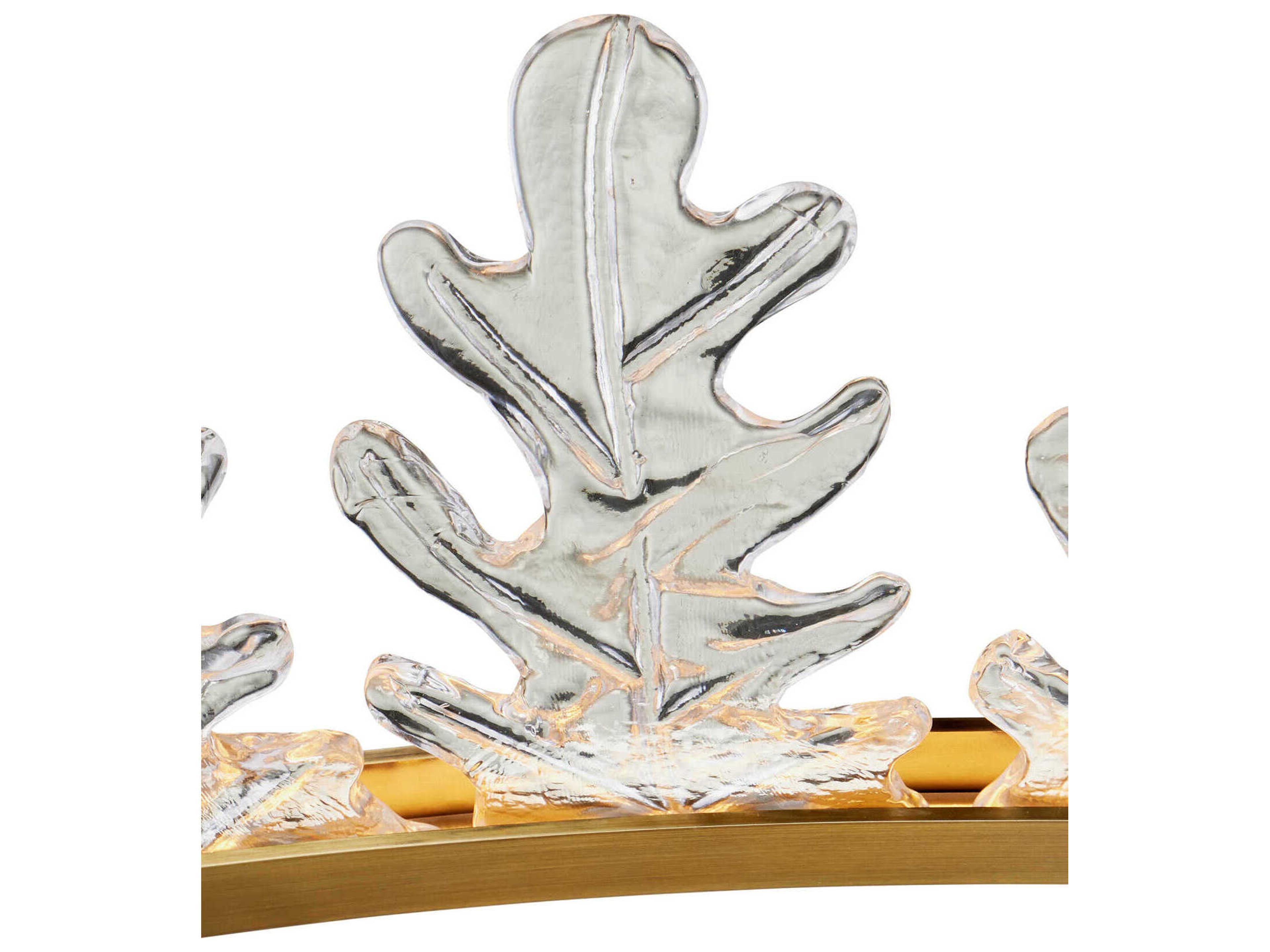 Currey & Company Oakwreath 1-Light Polished Antique Brass Round Chandelier