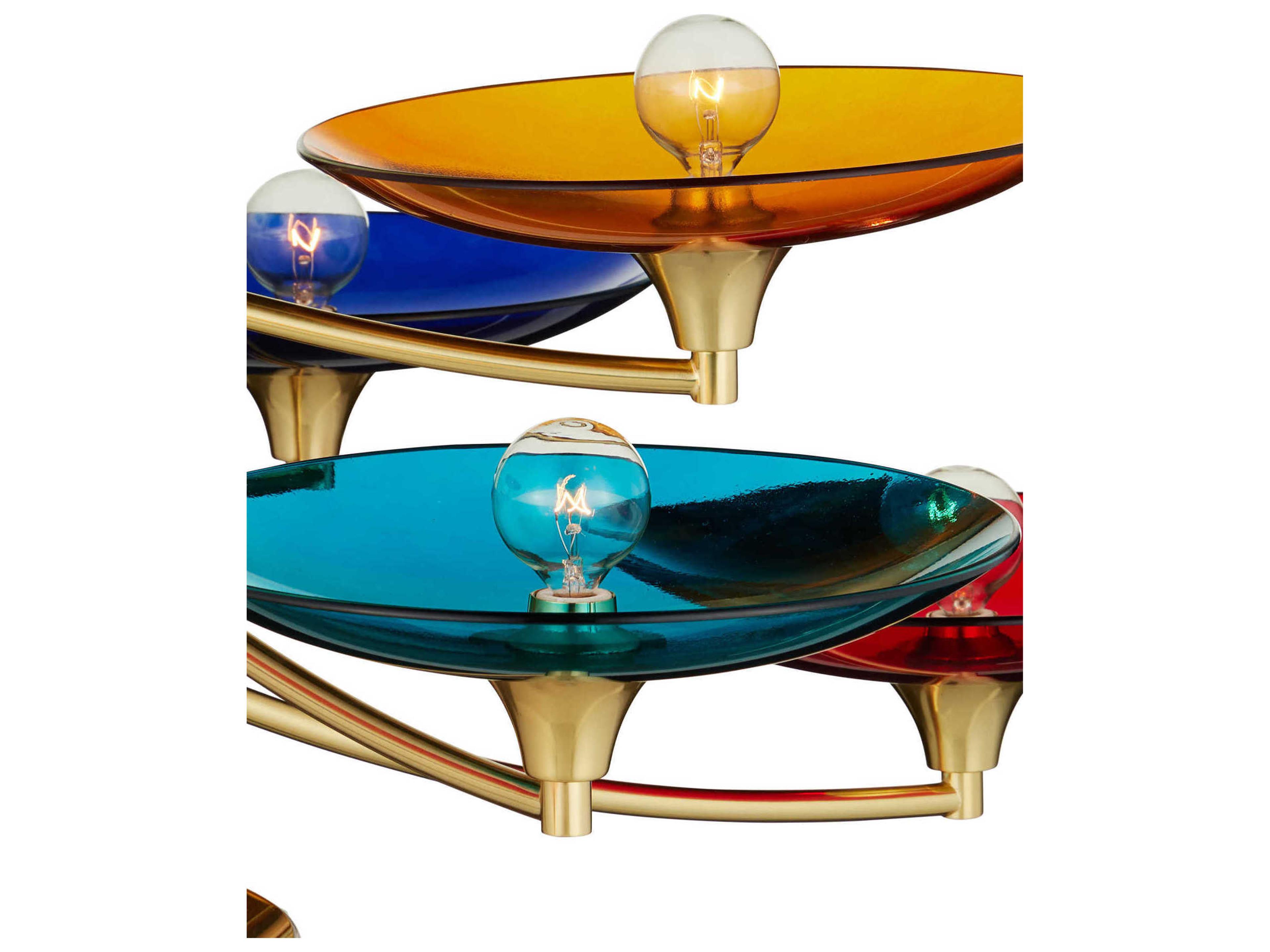 Currey & Company Veneto 9-Light Polished Brass Bowl Tiered Chandelier