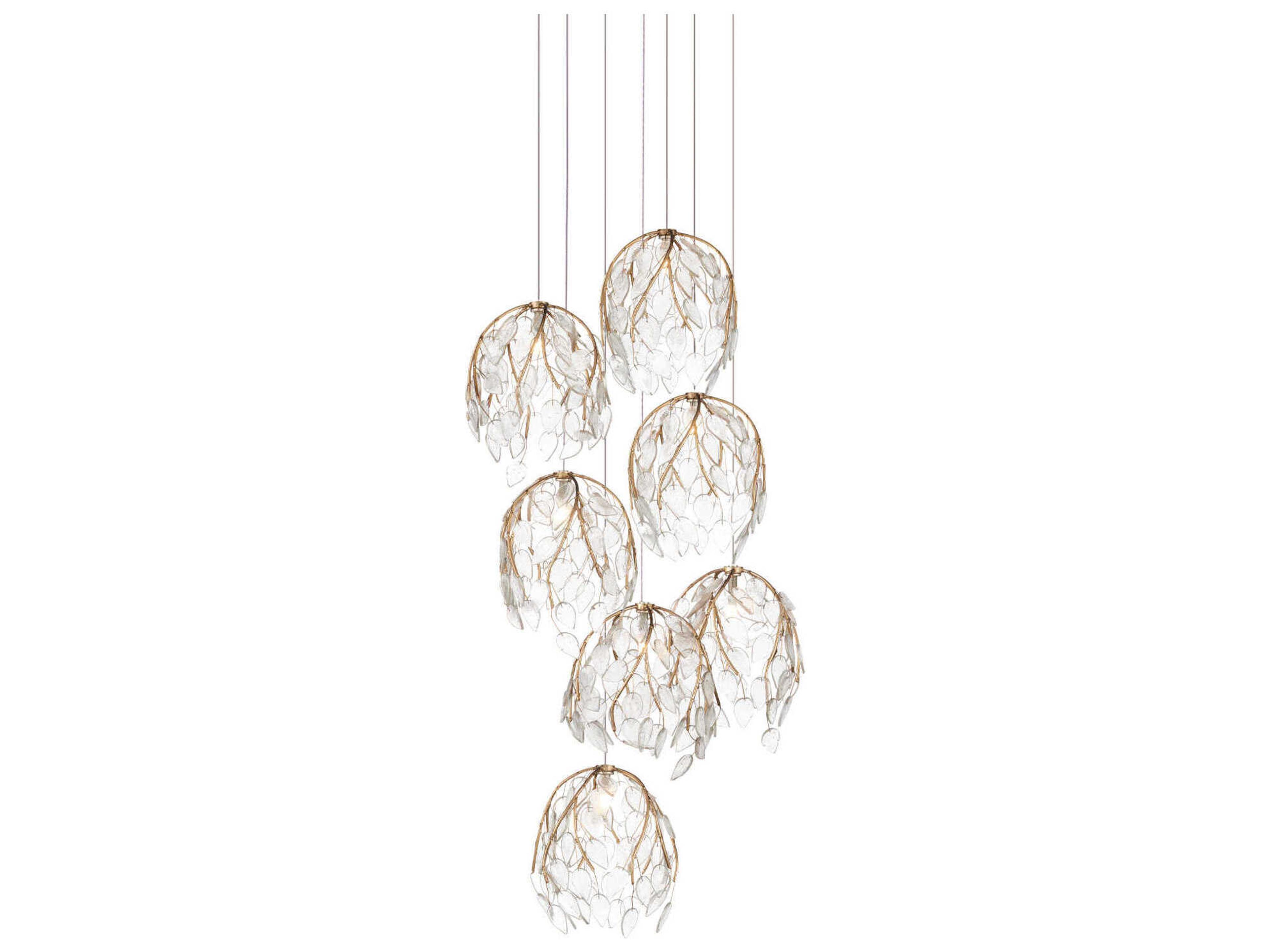 Banyan 7-Light Antique Brass Pendant