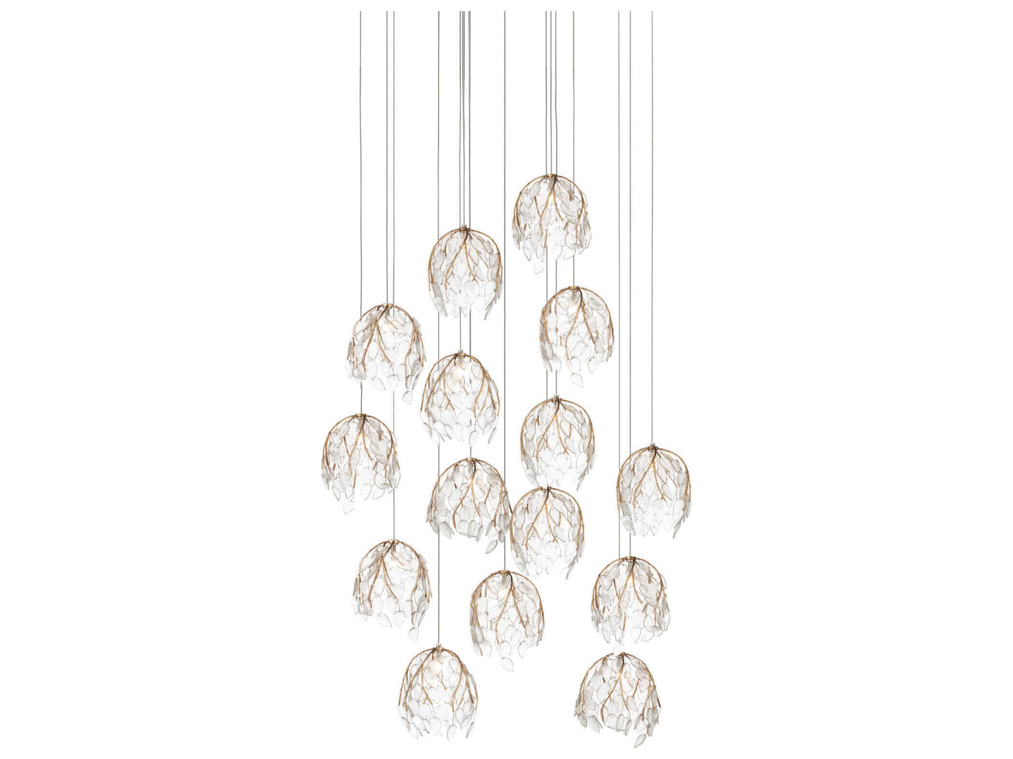 Banyan 15-Light Antique Brass Pendant