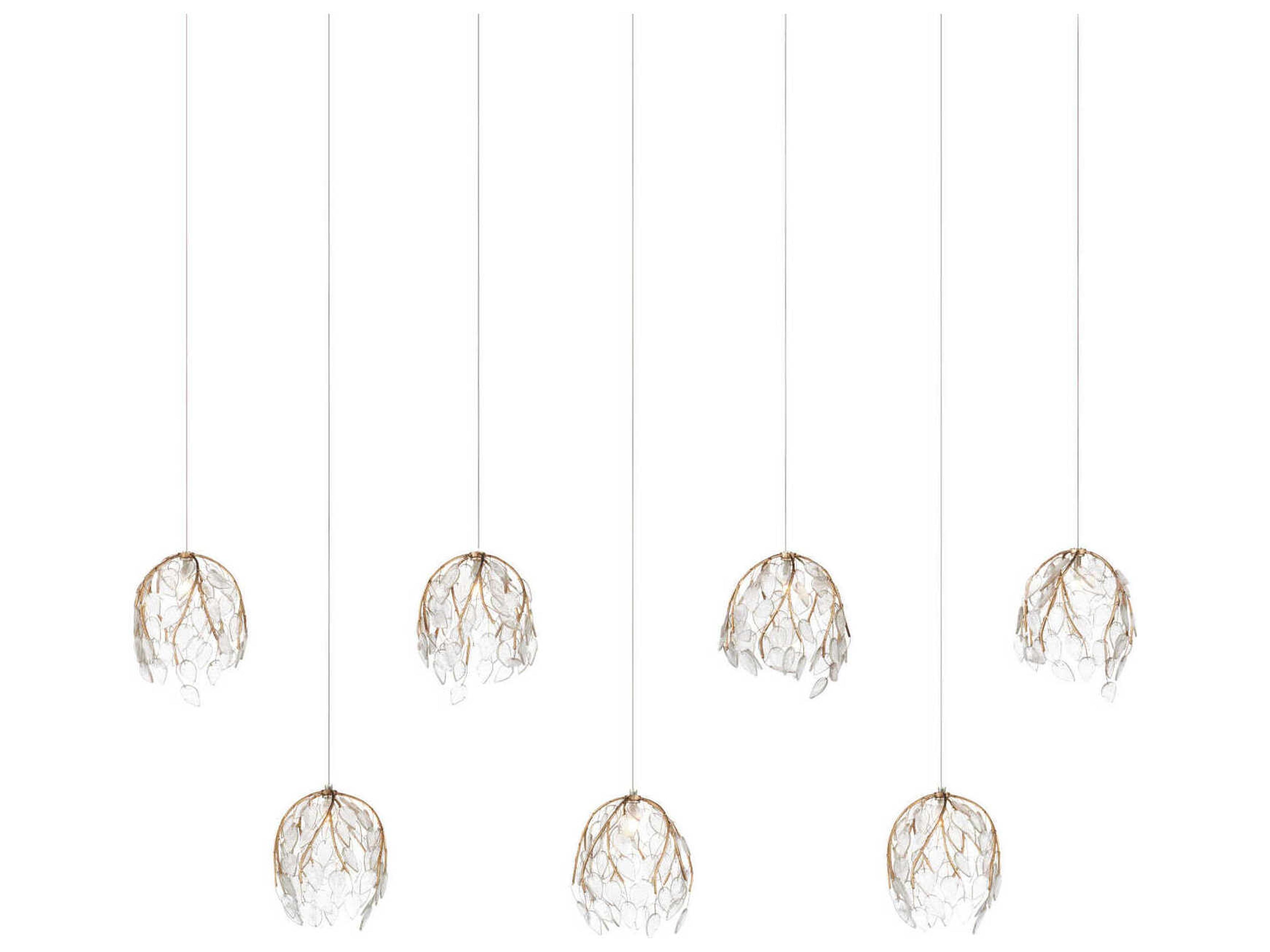 Banyan 7-Light Antique Brass Island Pendant