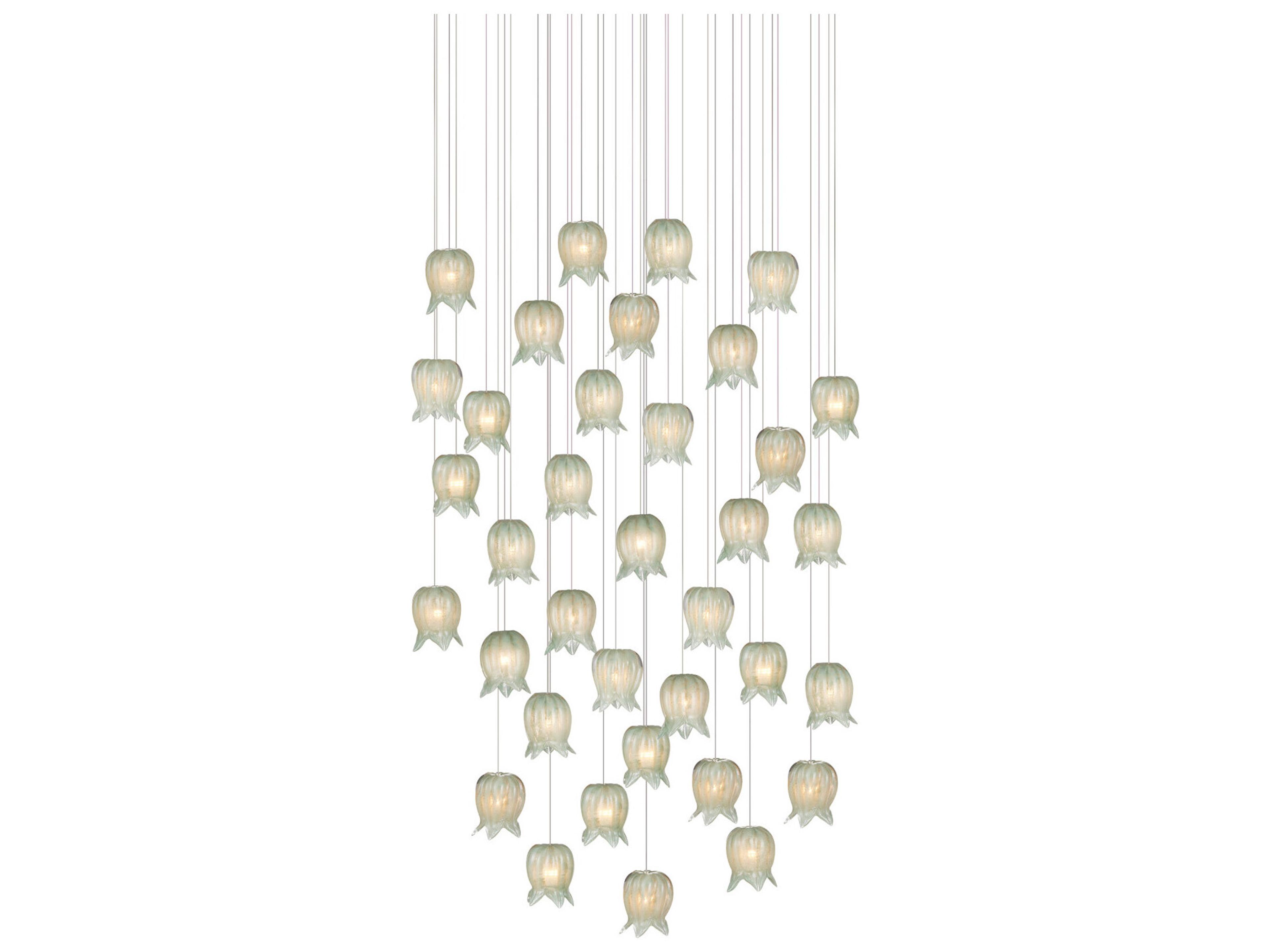 Polpo 36-Light Green Silver Pendant